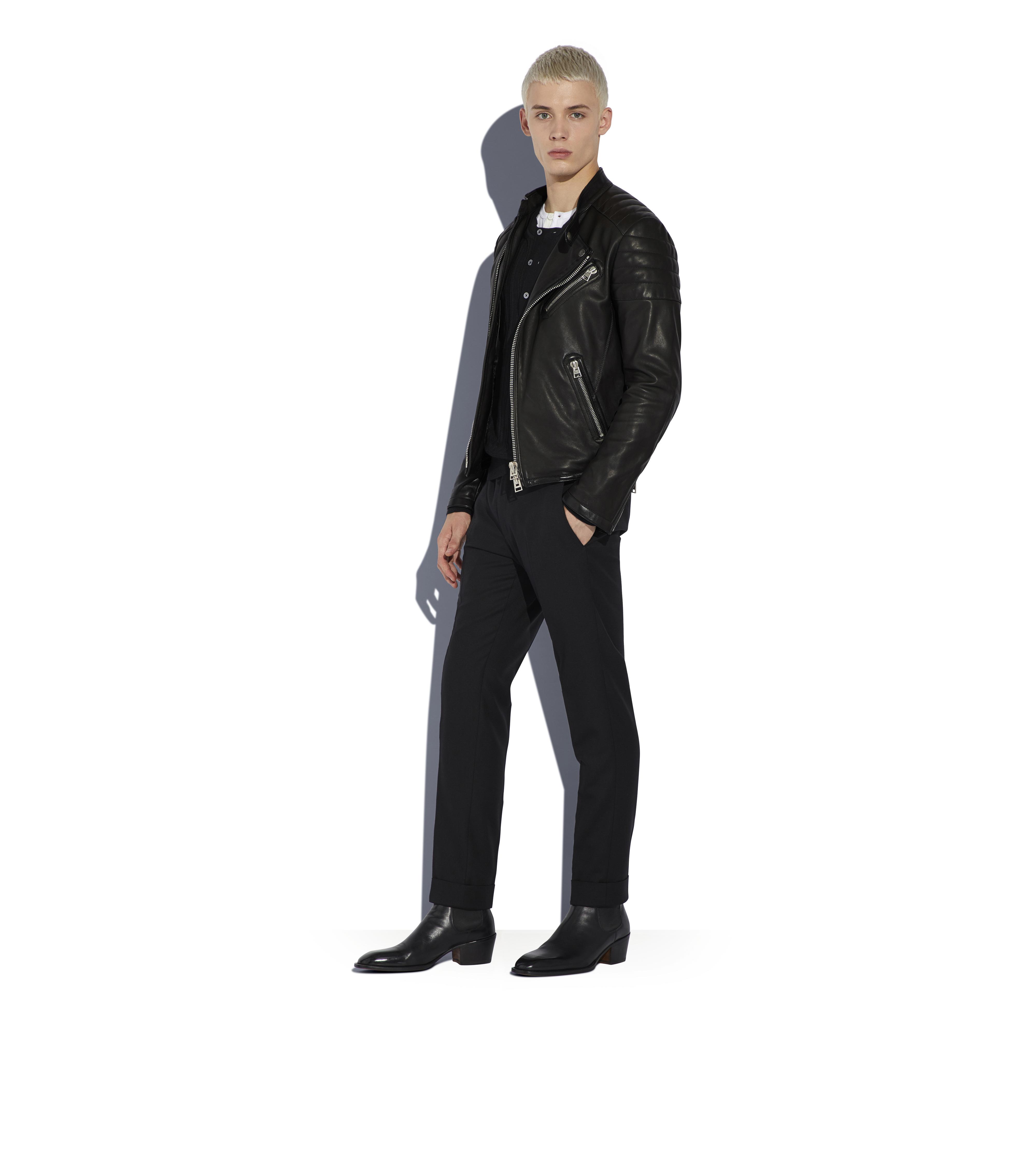 icon leather riding jacket