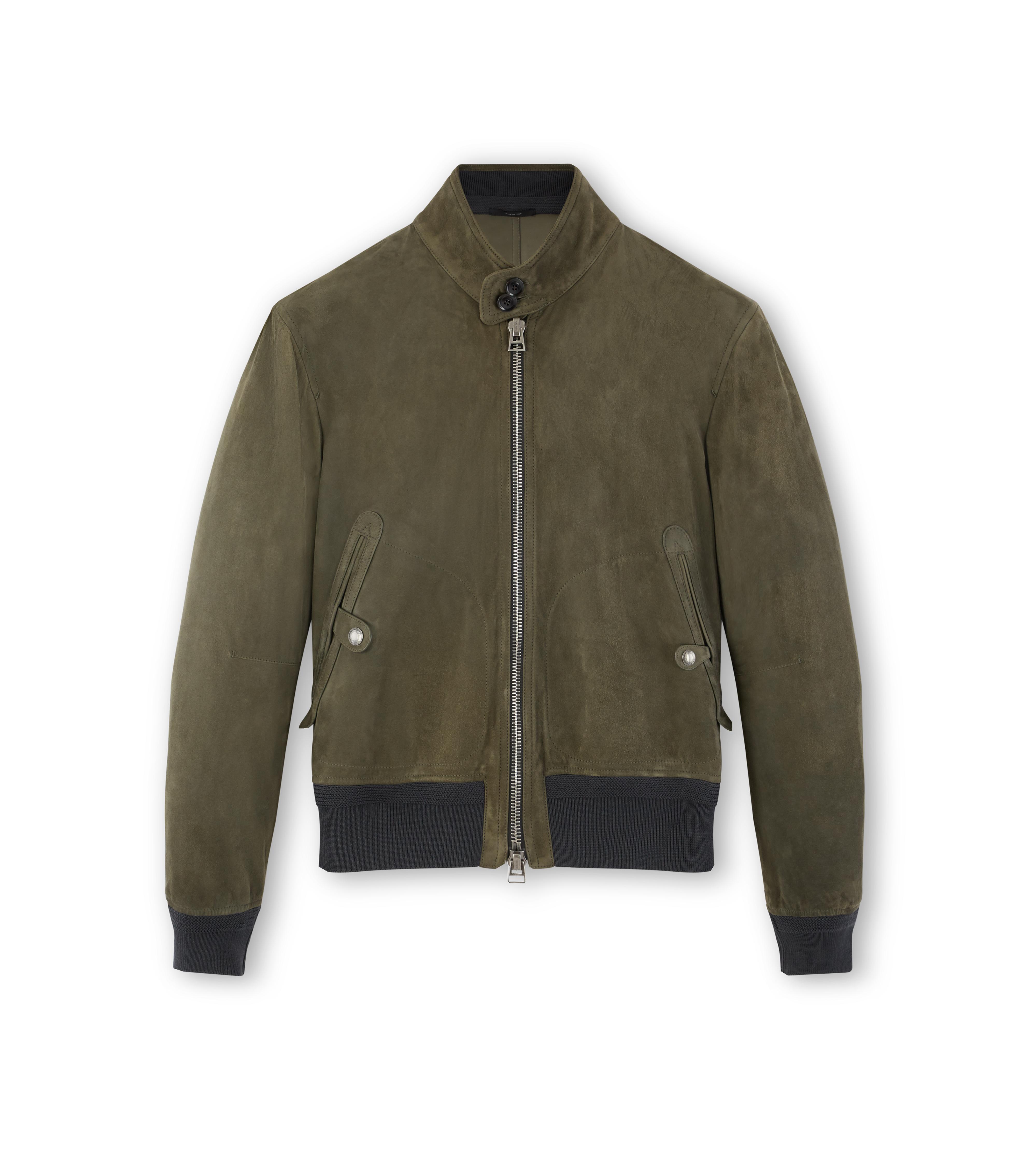 SUEDE HARRINGTON JACKET
