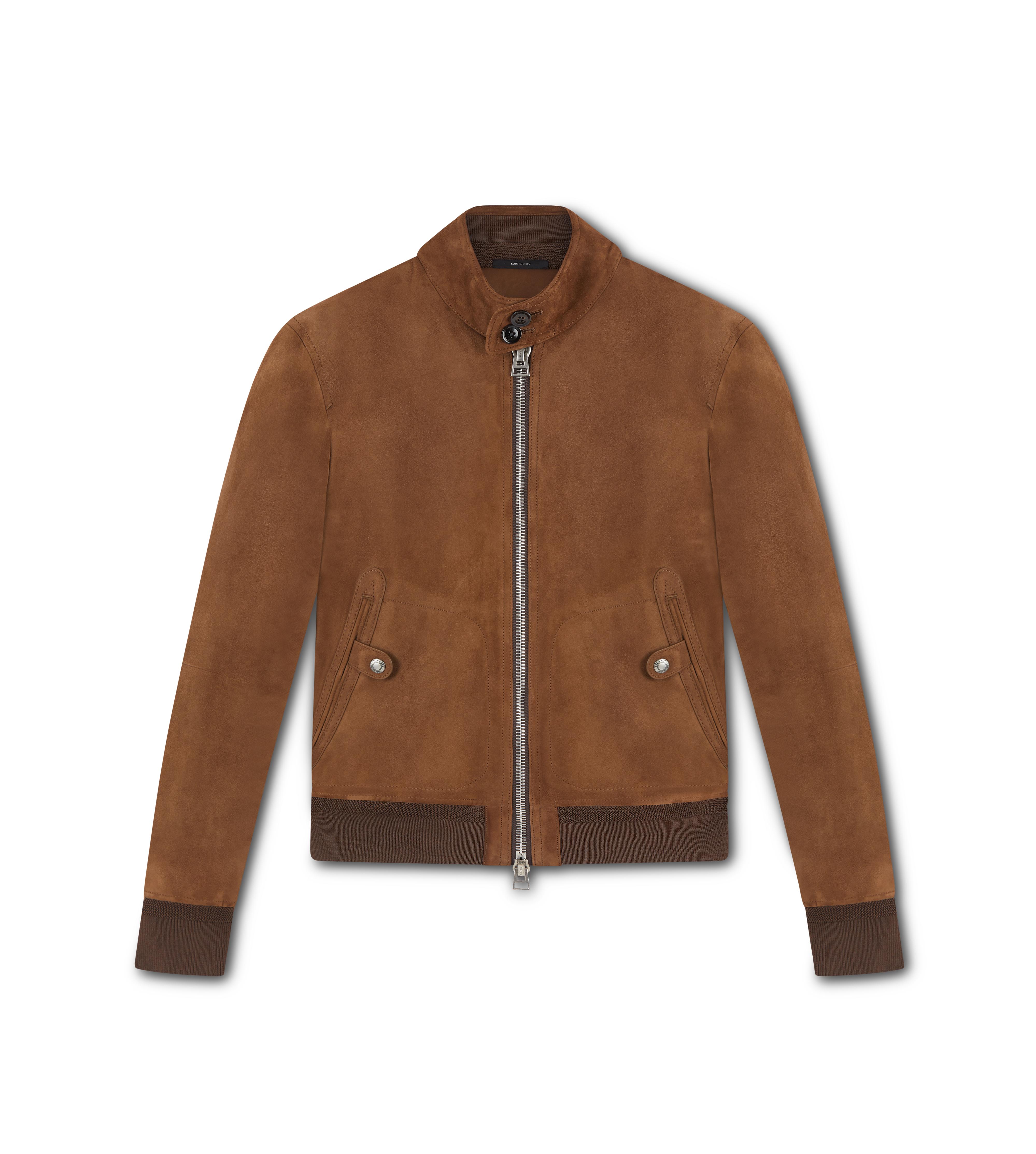 Tom Ford SUEDE HARRINGTON JACKET - Men 