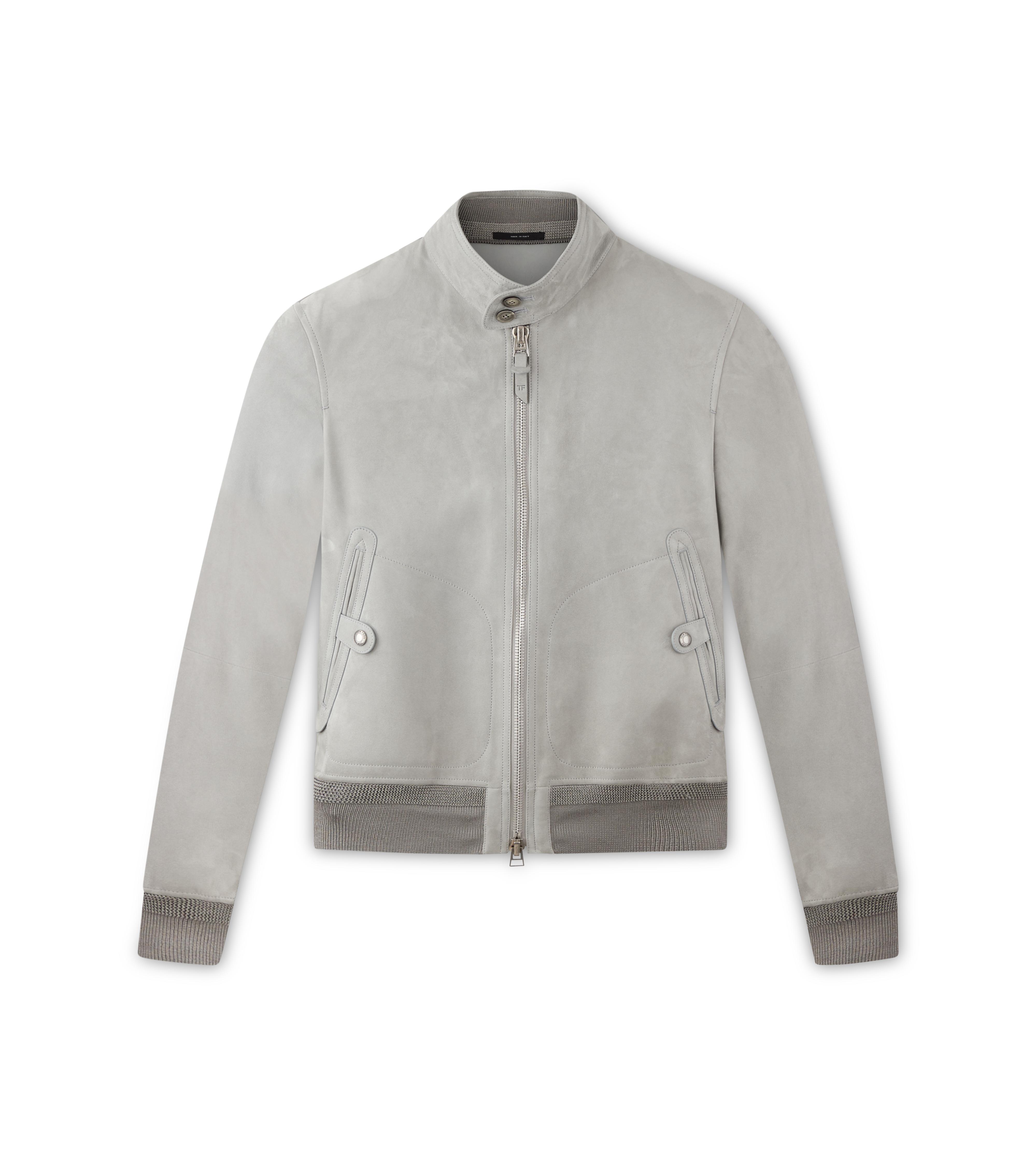 Tom Ford LIGHT SUEDE HARRINGTON JACKET 