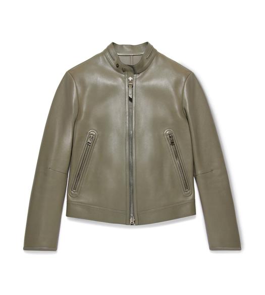 GLOSS LEATHER RACER JACKET