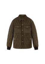 LIGHT SUEDE QUILTED OUTERSHIRT A thumbnail