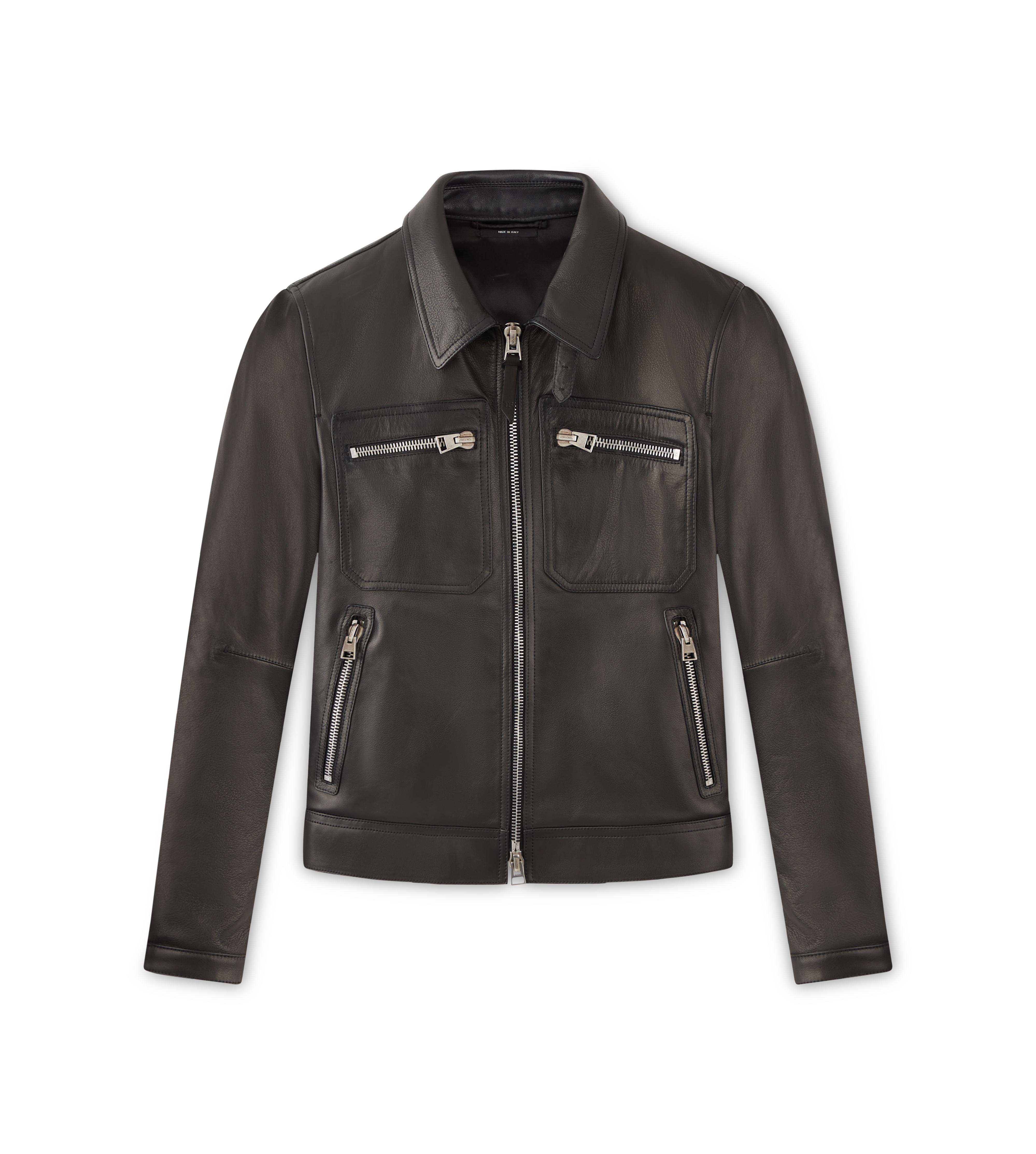 Tom Ford ICON LEATHER ZIP BLOUSON 