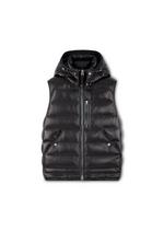 FEATHER NAPPA HOODED GILET A thumbnail