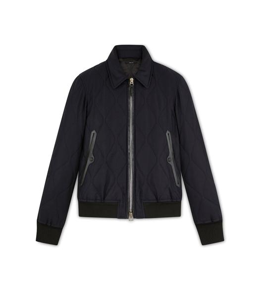 CASHMERE WOOL QUILTED BLOUSON