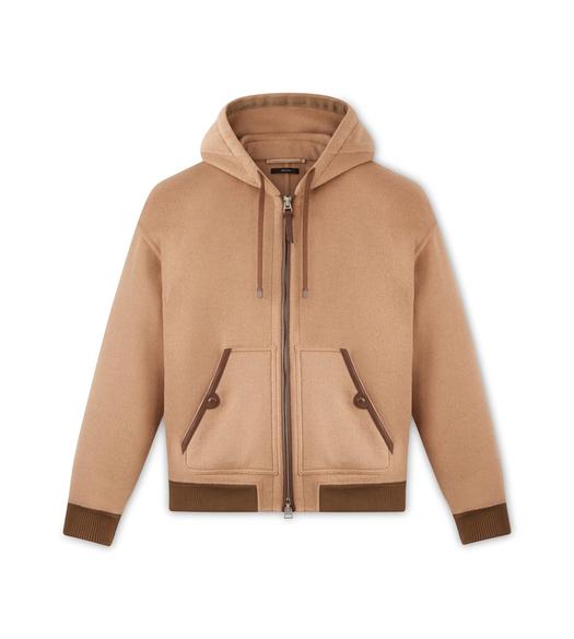 DOUBLE FACE CAMEL HAIR HOODIE