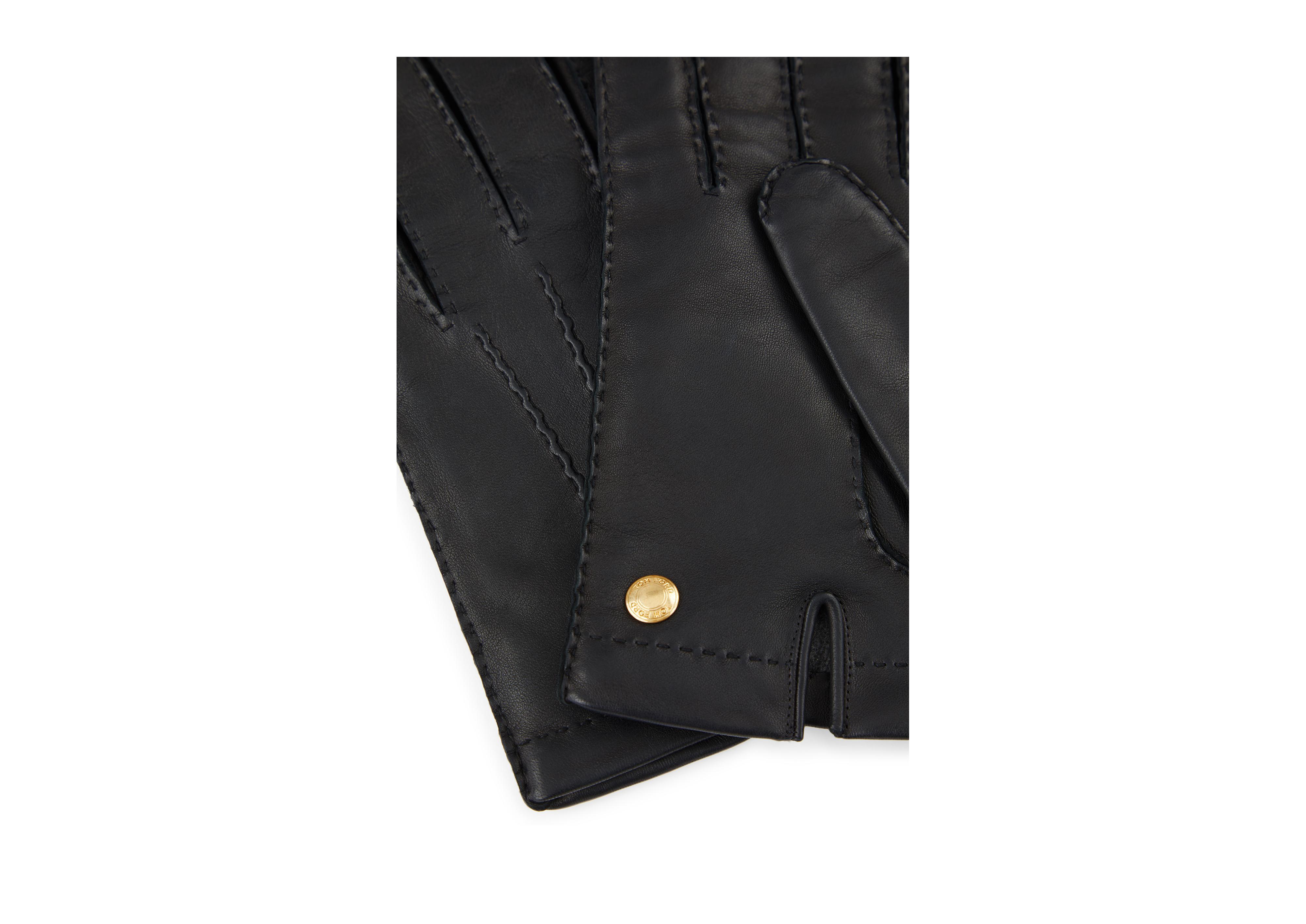 Tom Ford NAPPA LEATHER GLOVES WITH CASHMERE LINING 