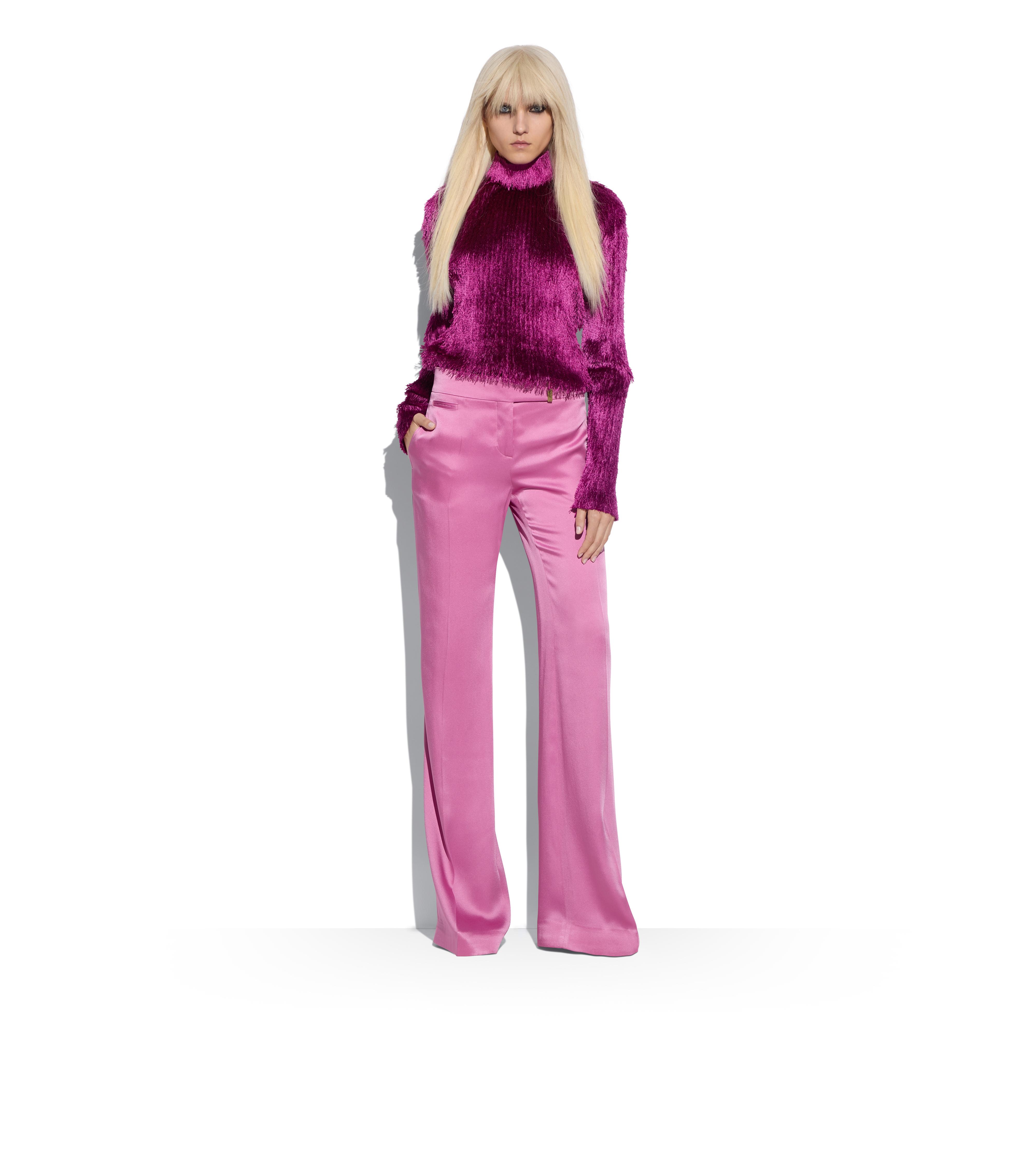 VISCOSE 'FUR' TURTLENECK TOP B thumbnail
