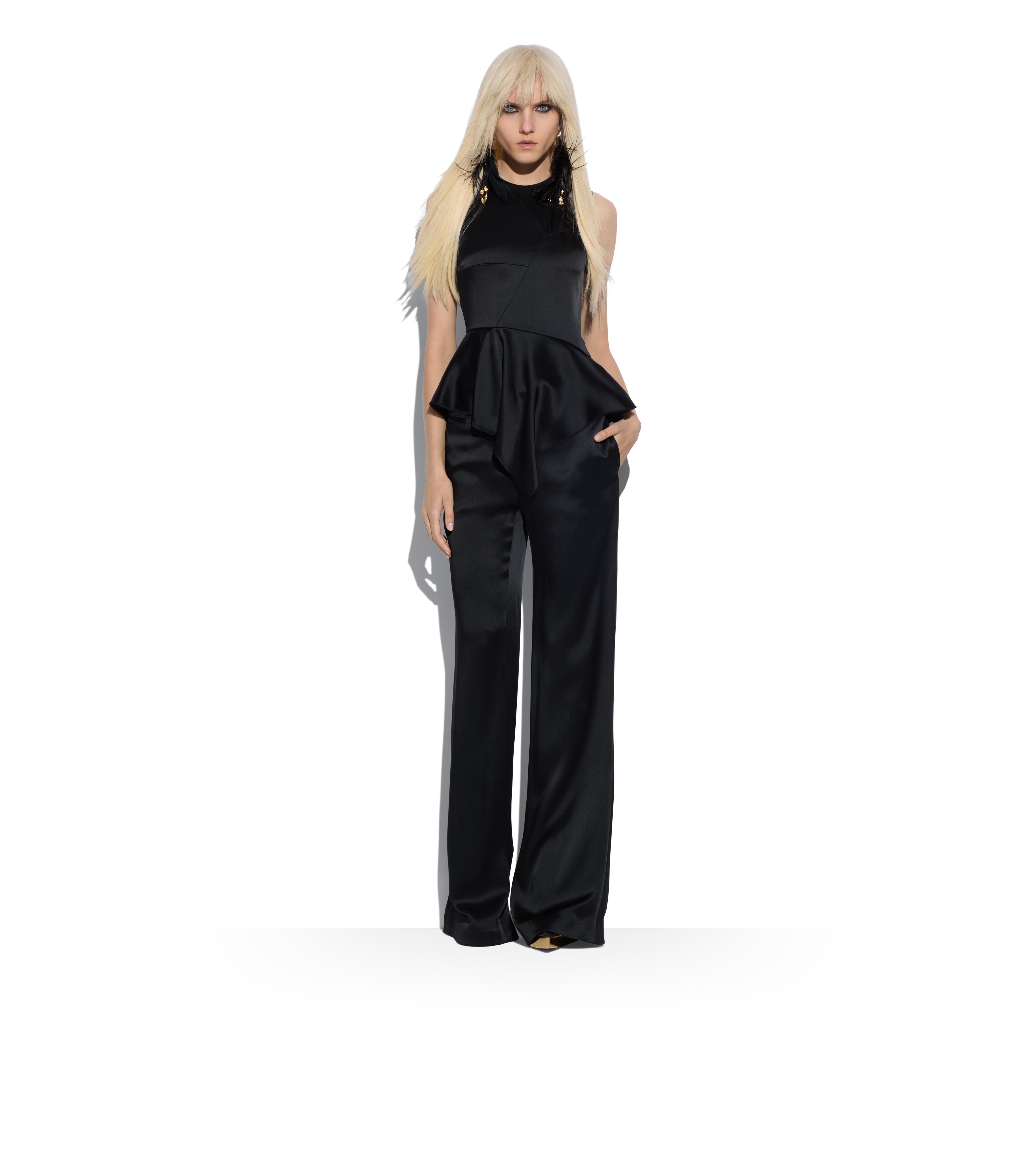 FLUID DOUBLE-FACED SATIN ASYMMETRIC TOP B thumbnail
