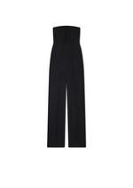 DRAPEY TAILORING STRAPLESS JUMPSUIT A thumbnail