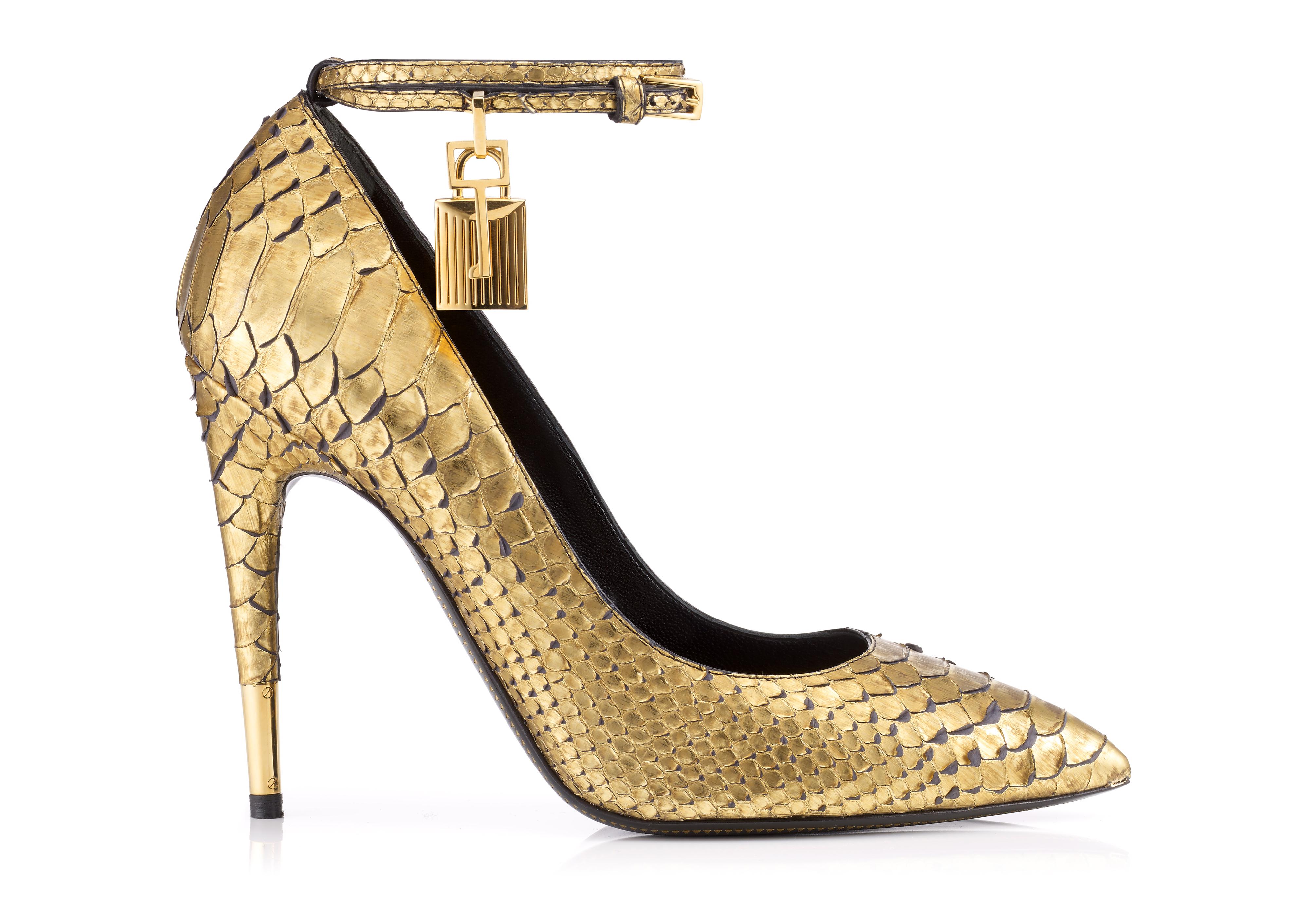tom ford gold heels