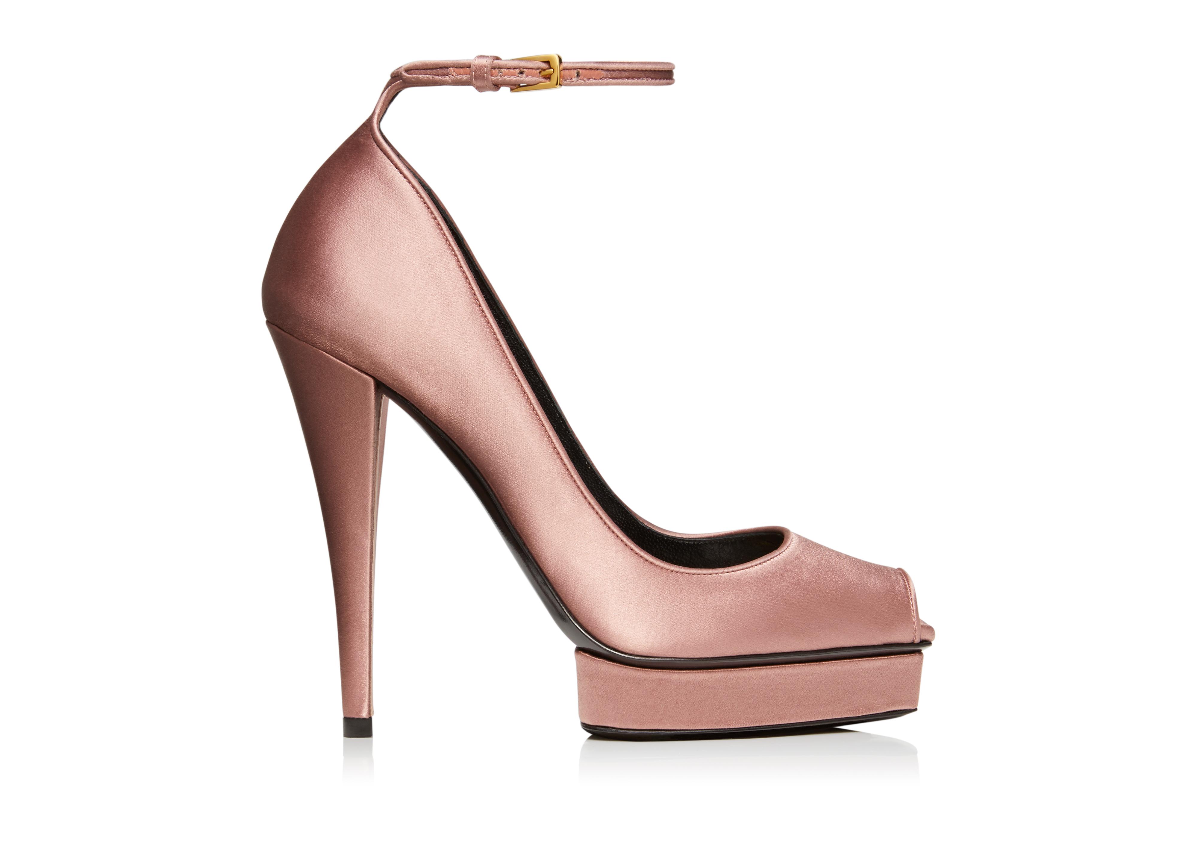 peep toe platform pumps