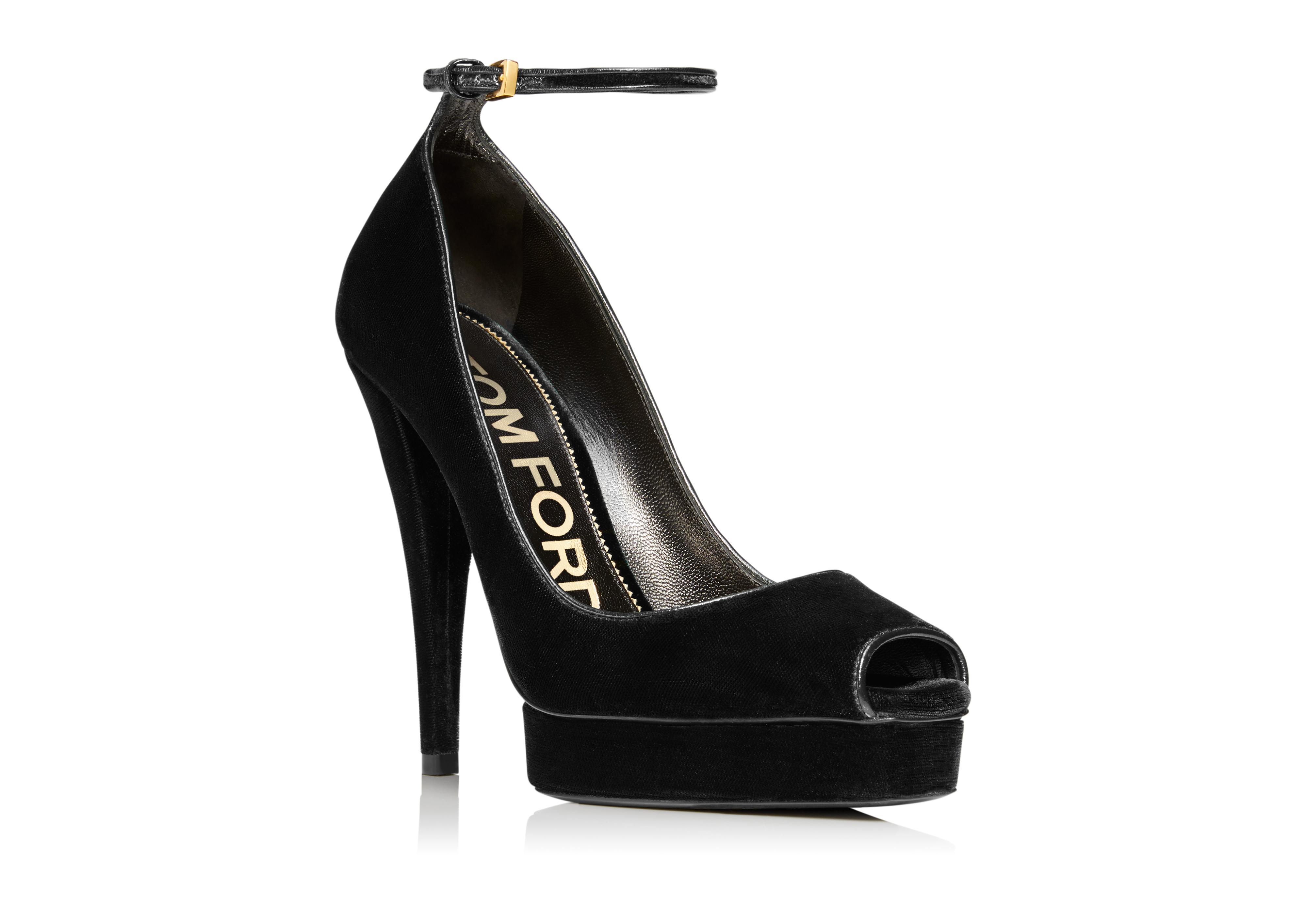 peep toe platform pumps