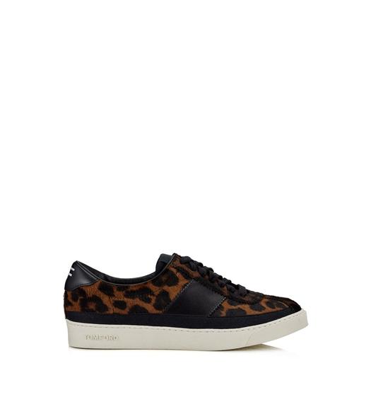 LEOPARD PRINT BANNISTER LOW TOP SNEAKERS