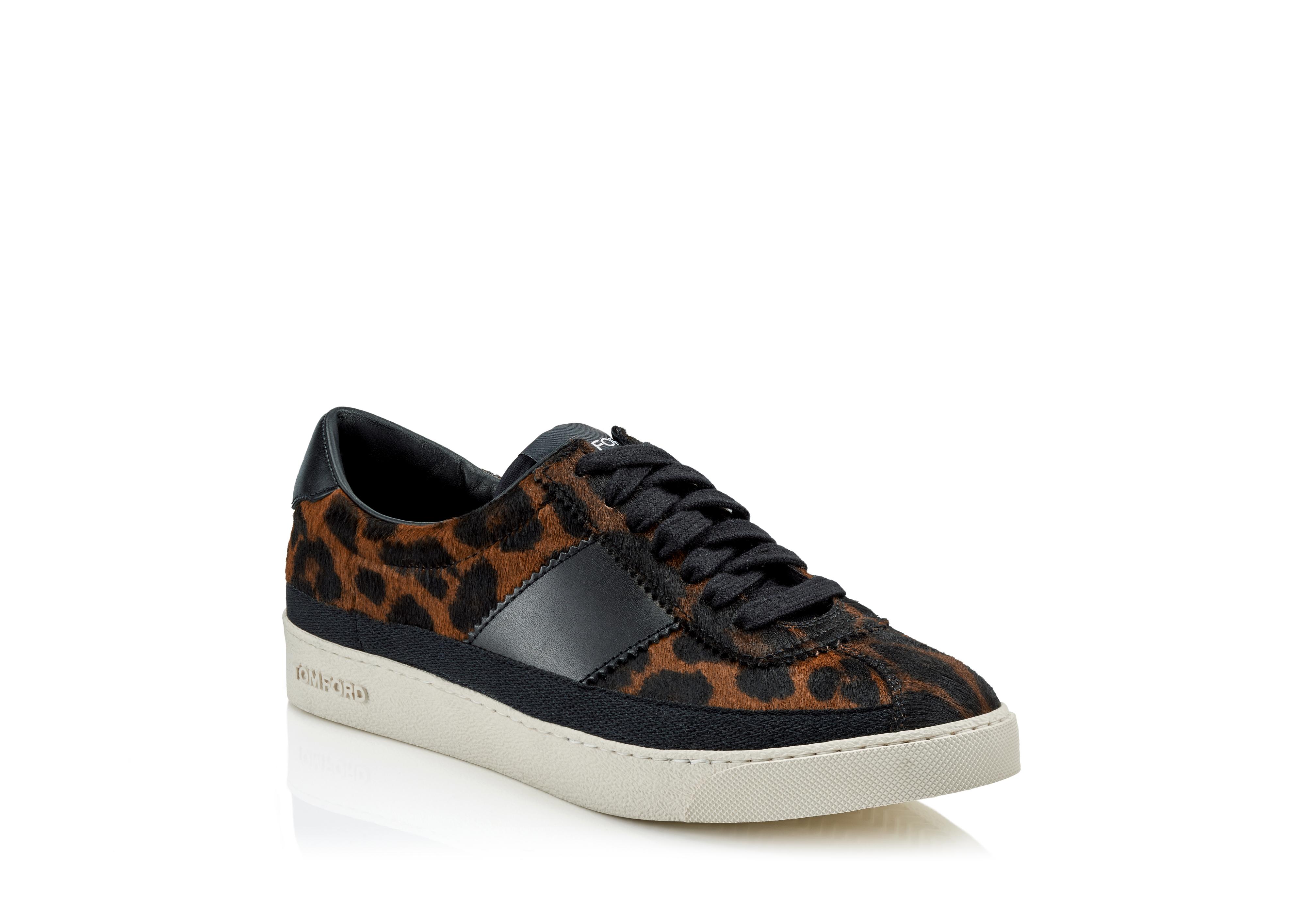 replay leopard print trainers