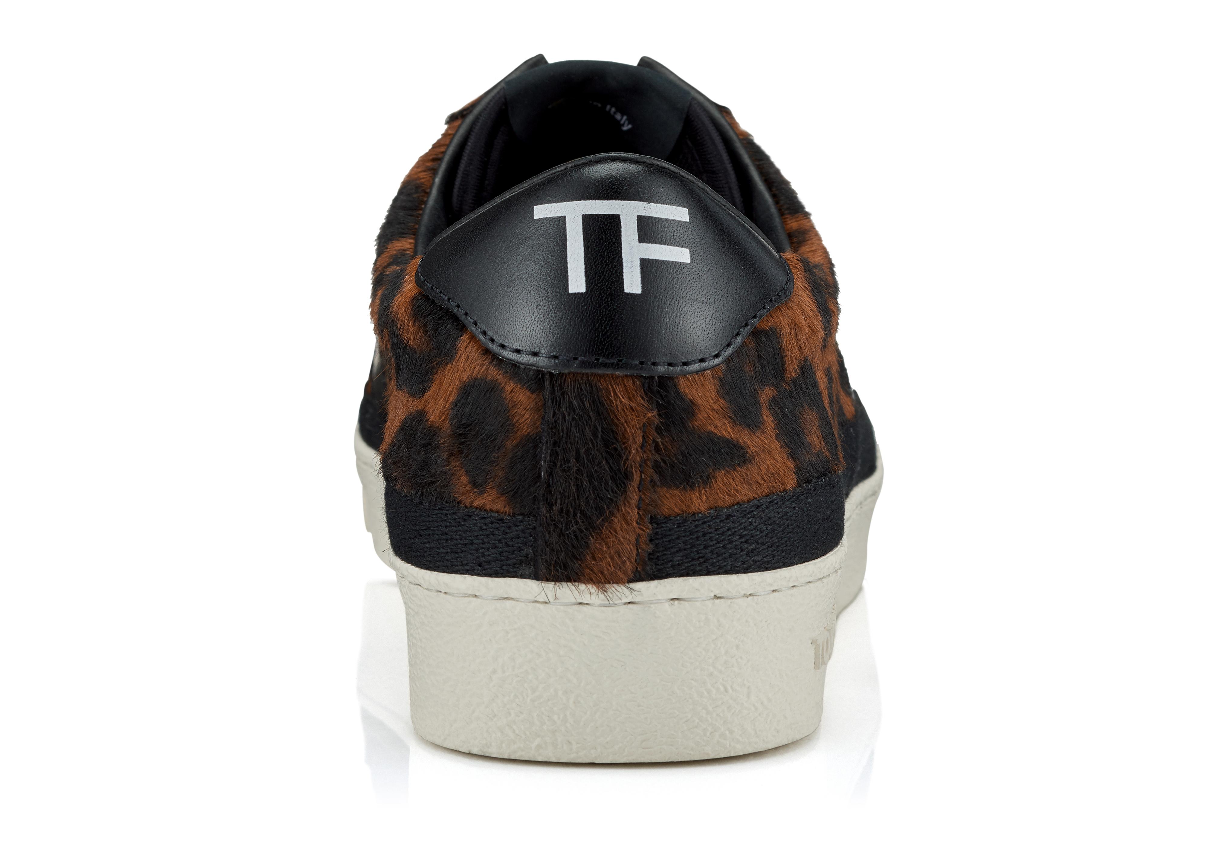 leopard low top sneakers