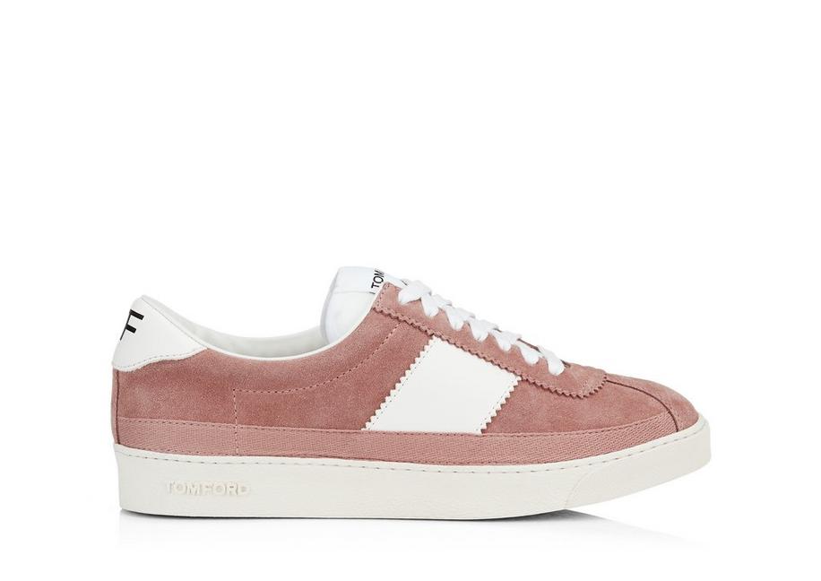 SUEDE BANNISTER LOW TOP SNEAKERS A fullsize
