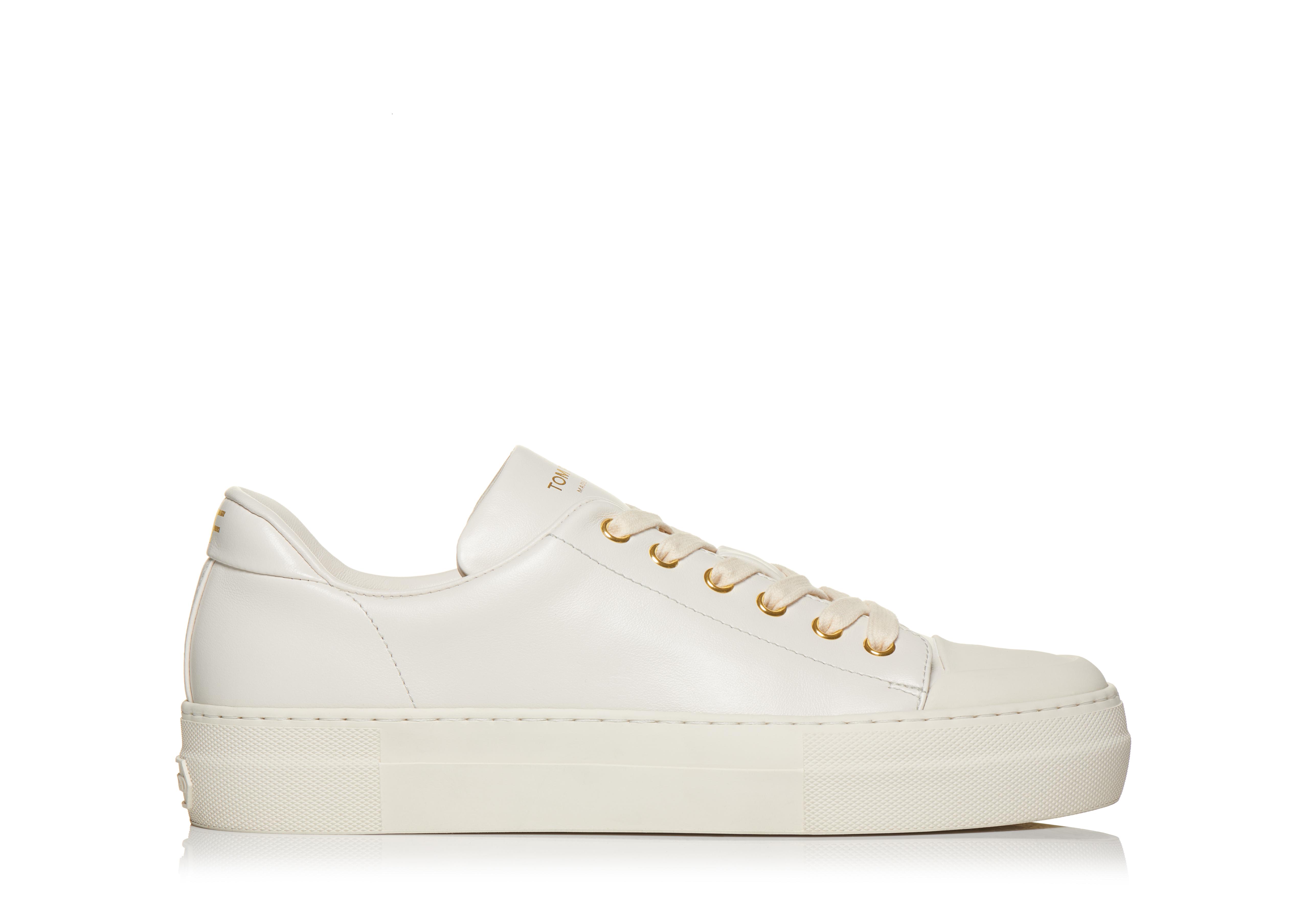 Tom Ford SMOOTH LEATHER CITY LOW TOP SNEAKERS 