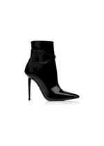 PATENT LEATHER PADLOCK ANKLE BOOT A thumbnail