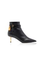 LEATHER PADLOCK ANKLE BOOT A thumbnail