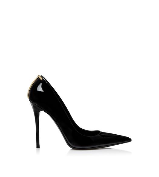 PATENT LEATHER ICONIC T PUMP