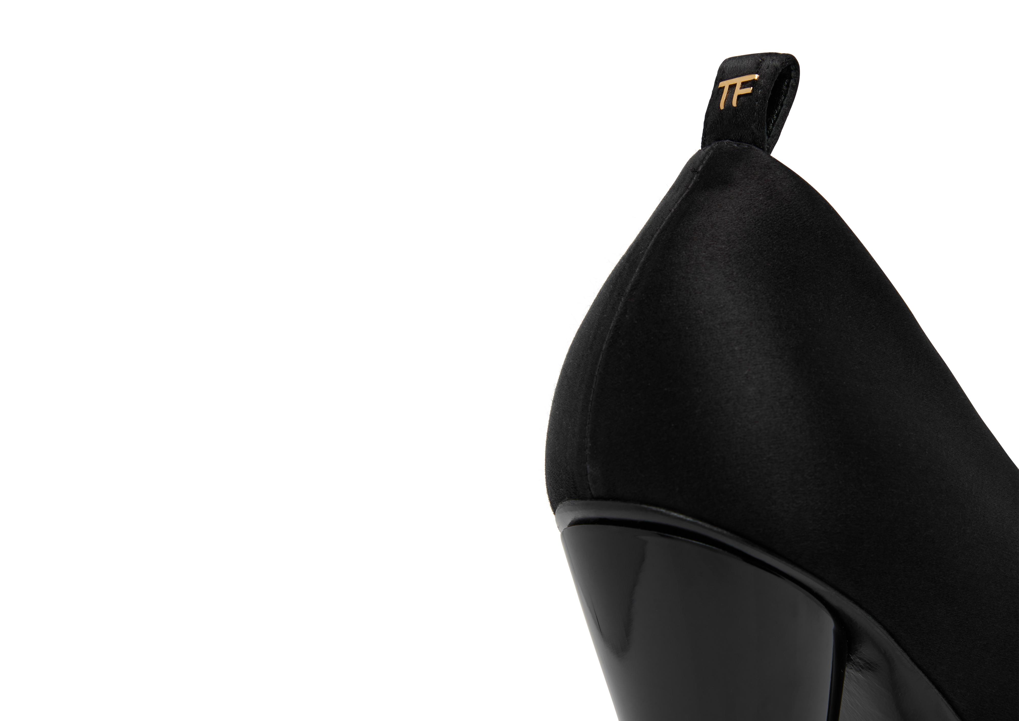 SATIN CONE HEEL PUMP F thumbnail