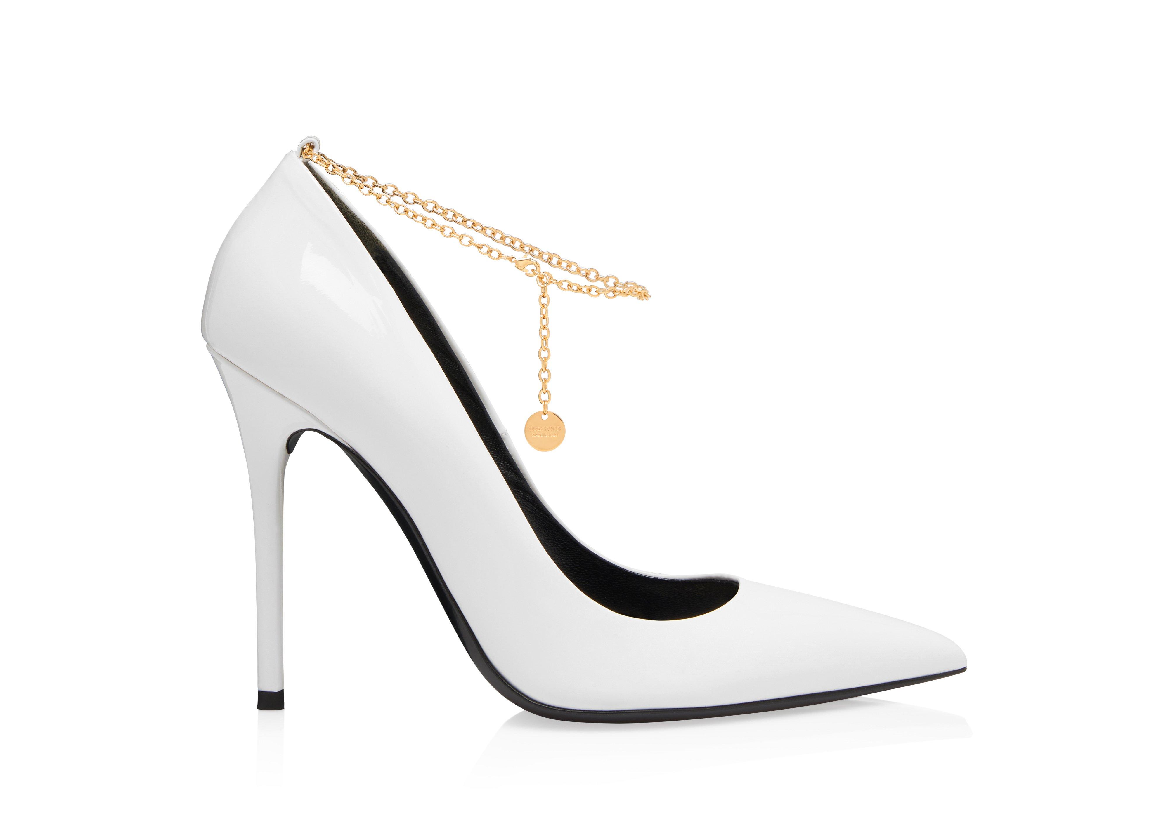 Tom Ford PATENT LEATHER CHAIN PUMP