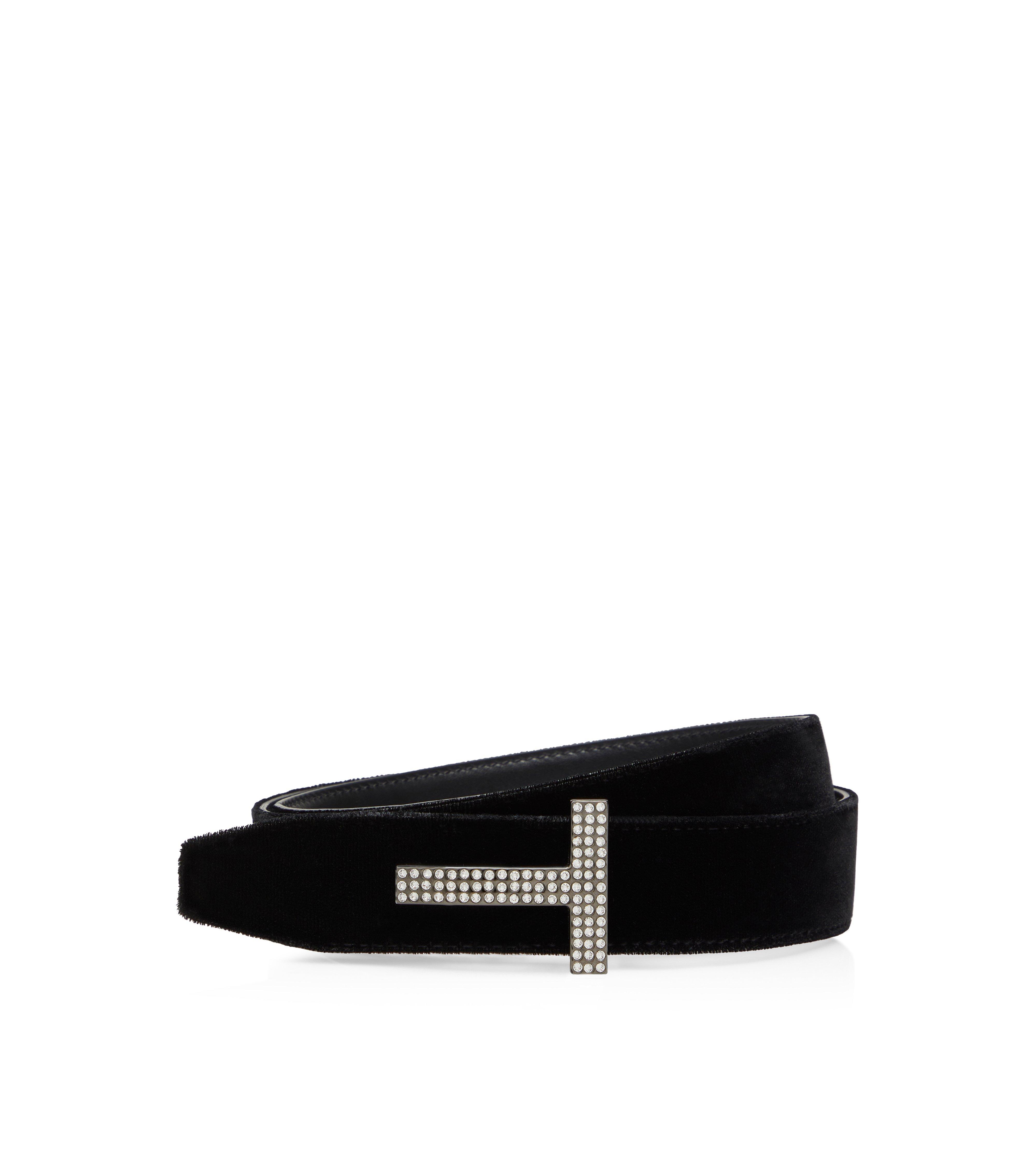 VELVET AND CRYSTAL STONES T BELT