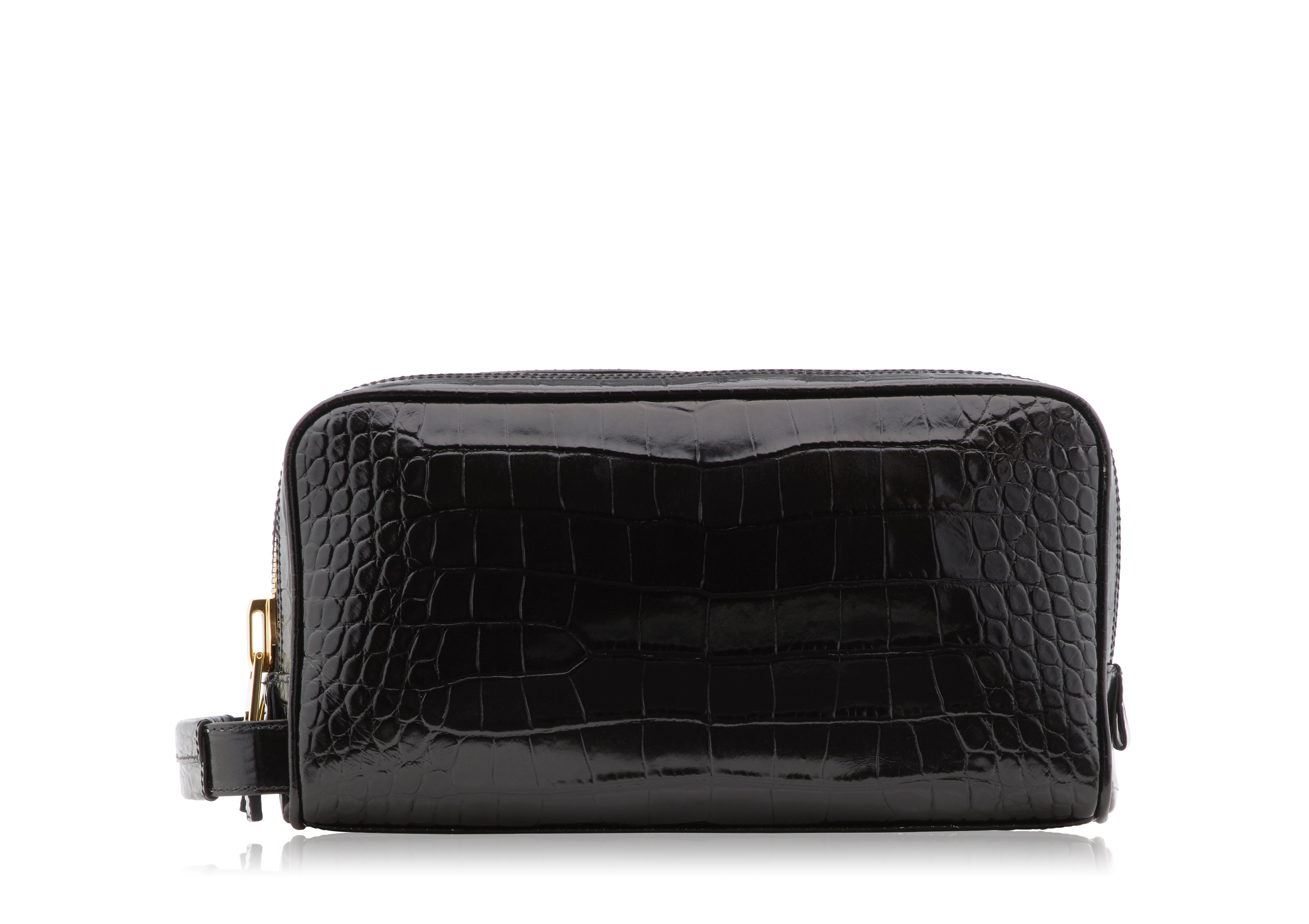 Tom Ford ALLIGATOR DOUBLE ZIP DOPP KIT Men
