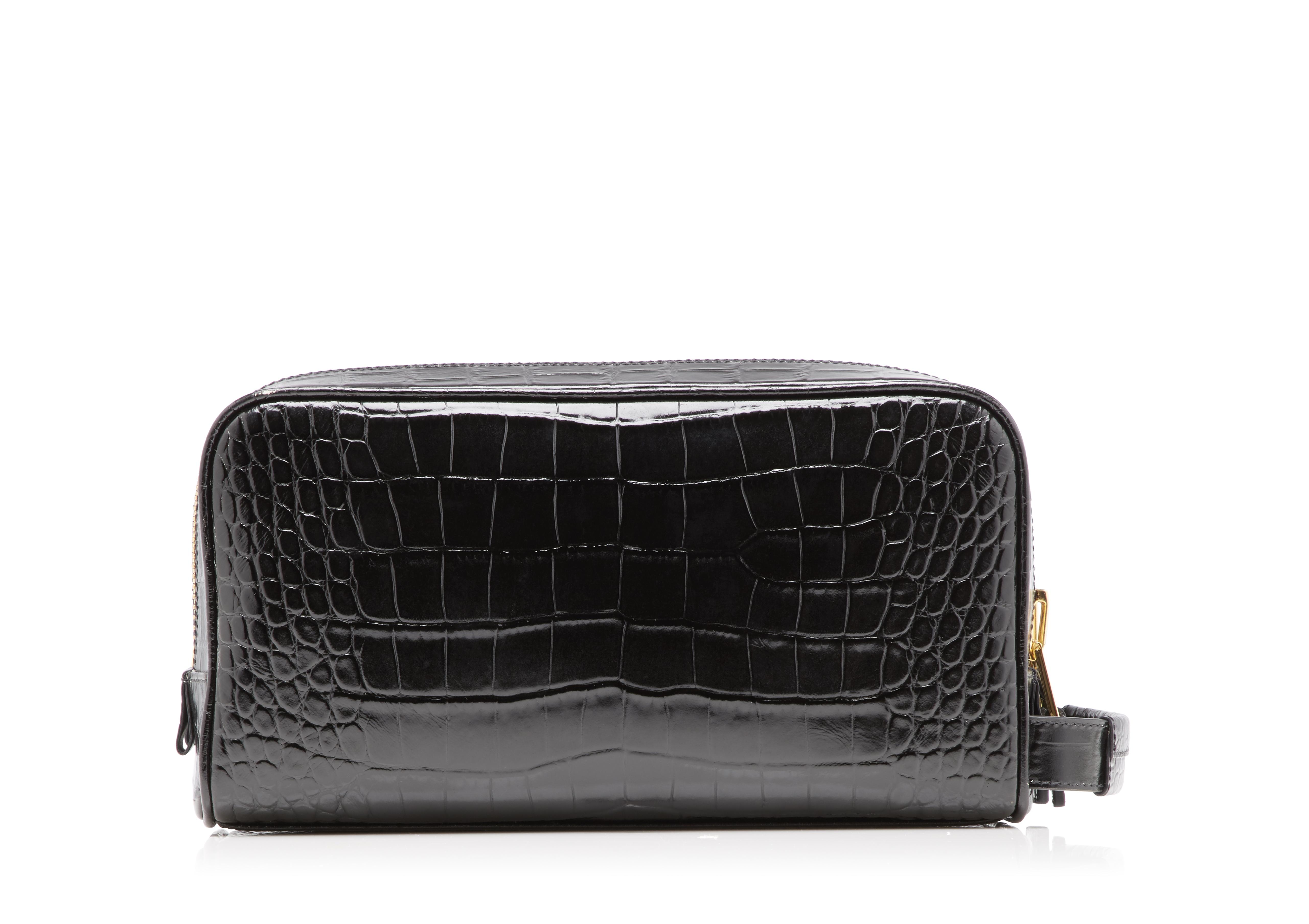 Tom Ford ALLIGATOR DOUBLE ZIP DOPP KIT - Men 