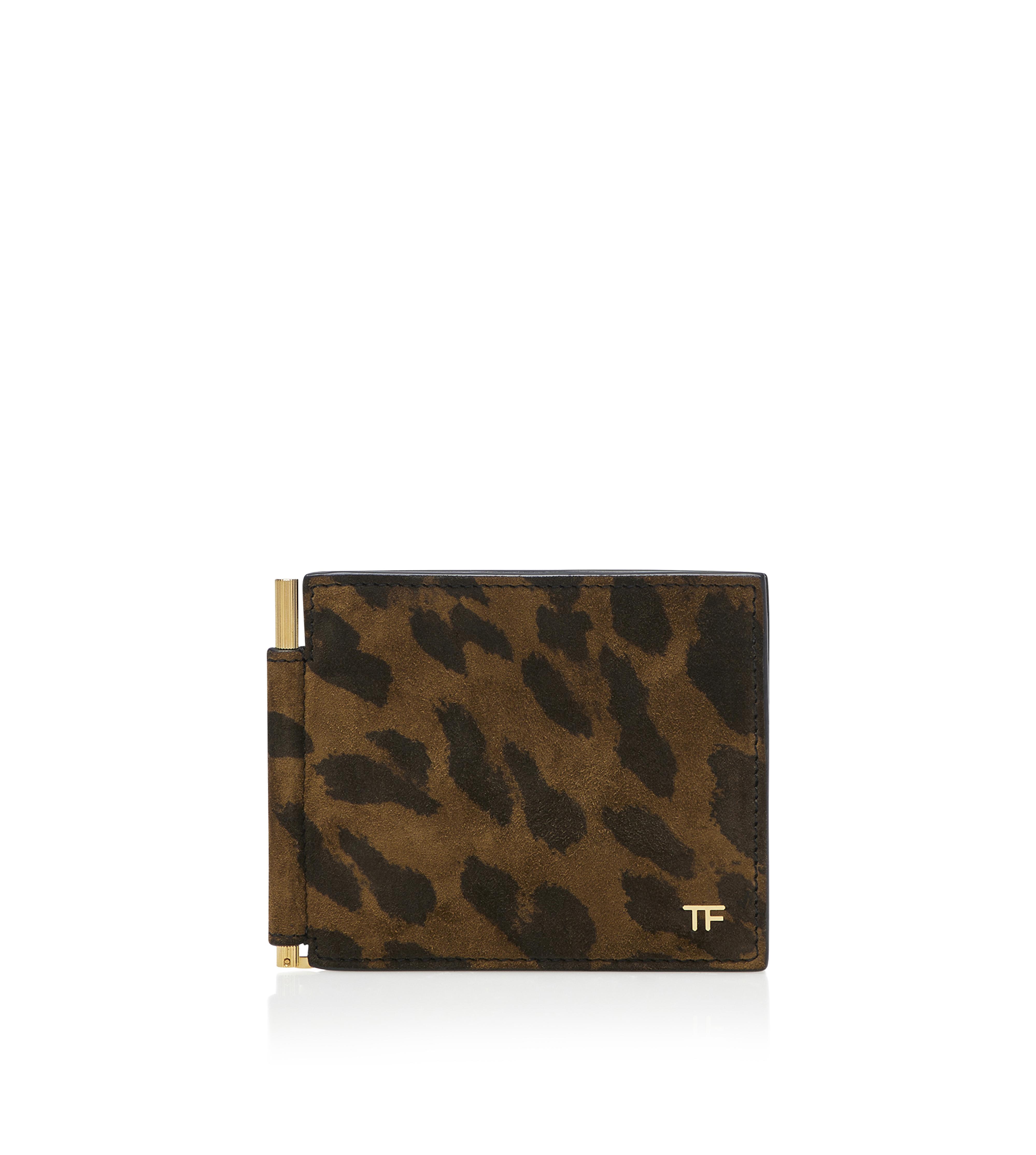 Small Leather Goods Men S Accessories Tomford Com - leopard money clip wallet