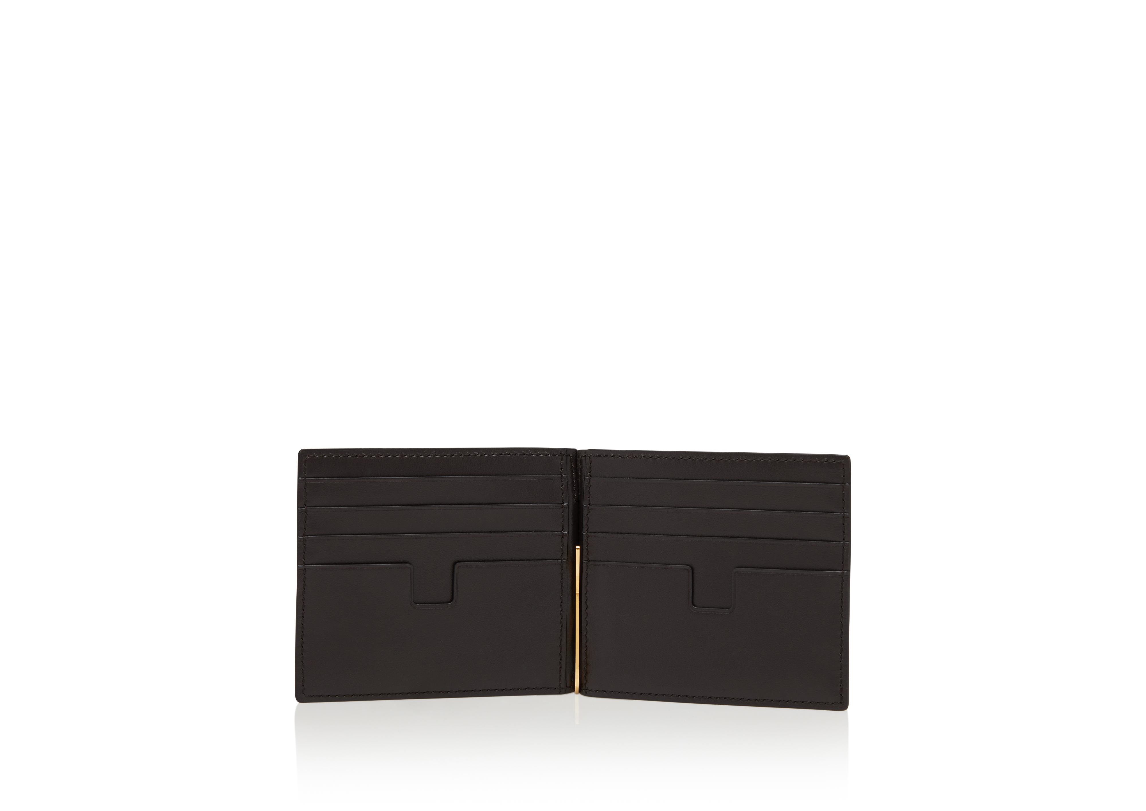 Tom Ford Brown Lizard Money Clip Wallet Tom Ford