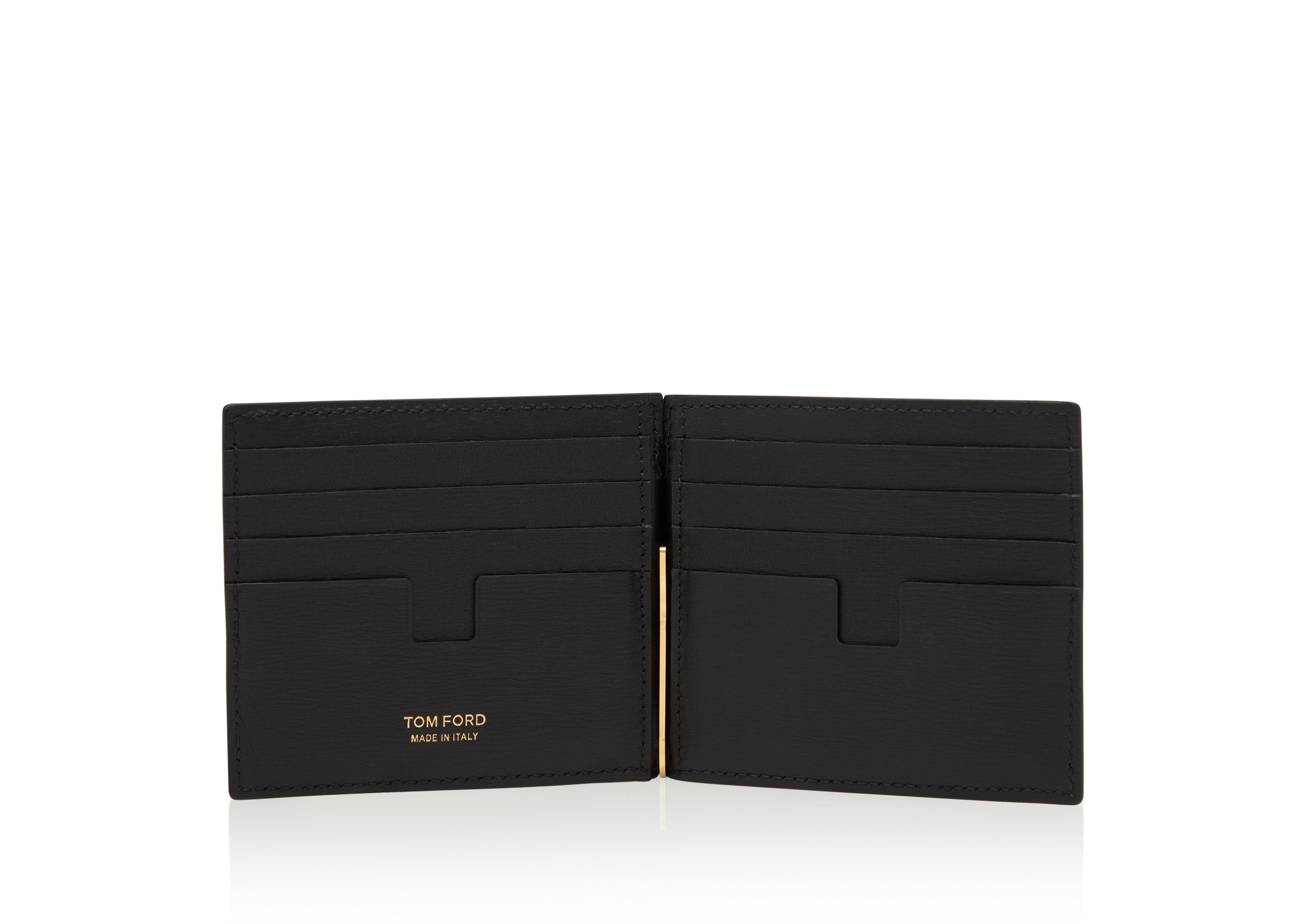 TOM FORD Money Clip Leather Wallet - Farfetch