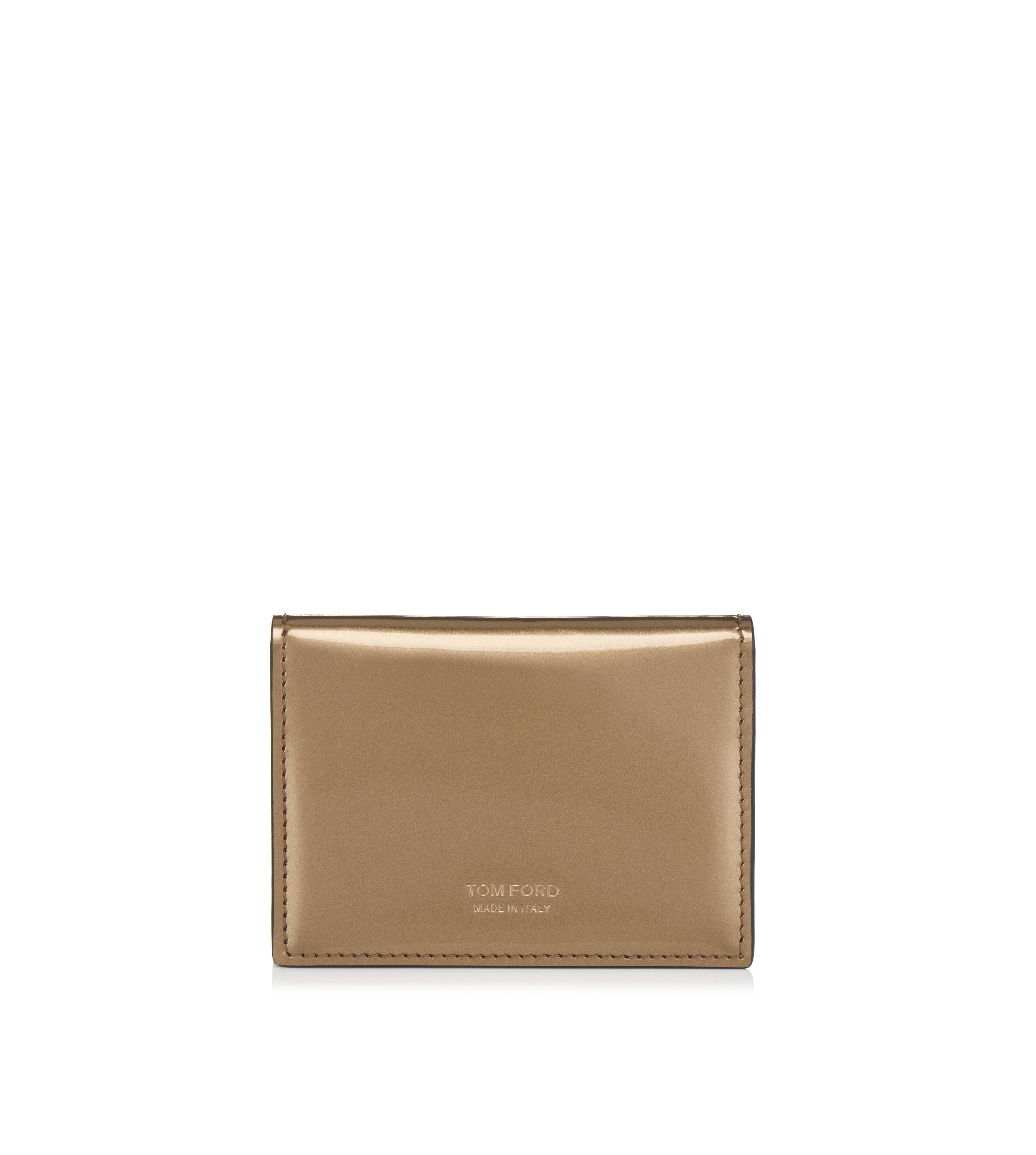 Small Leather Goods Men S Accessories Tomford Com - metallic t fold card holder 370 185 leather bifold wallet