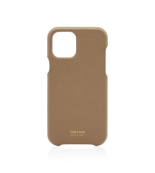 SMALL GRAIN LEATHER IPHONE XII COVER