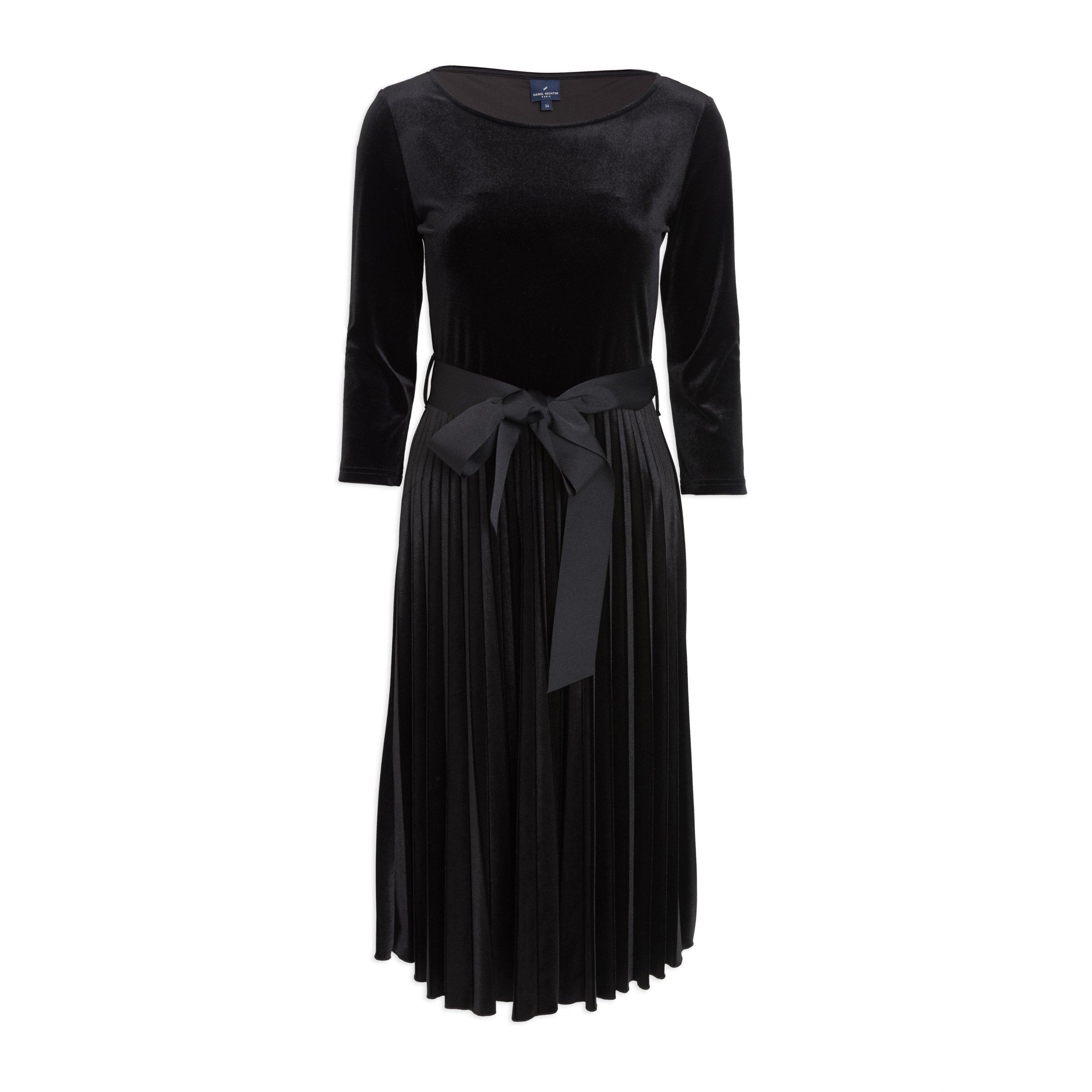 Buy Daniel Hechter Black Velour Dress Online Truworths