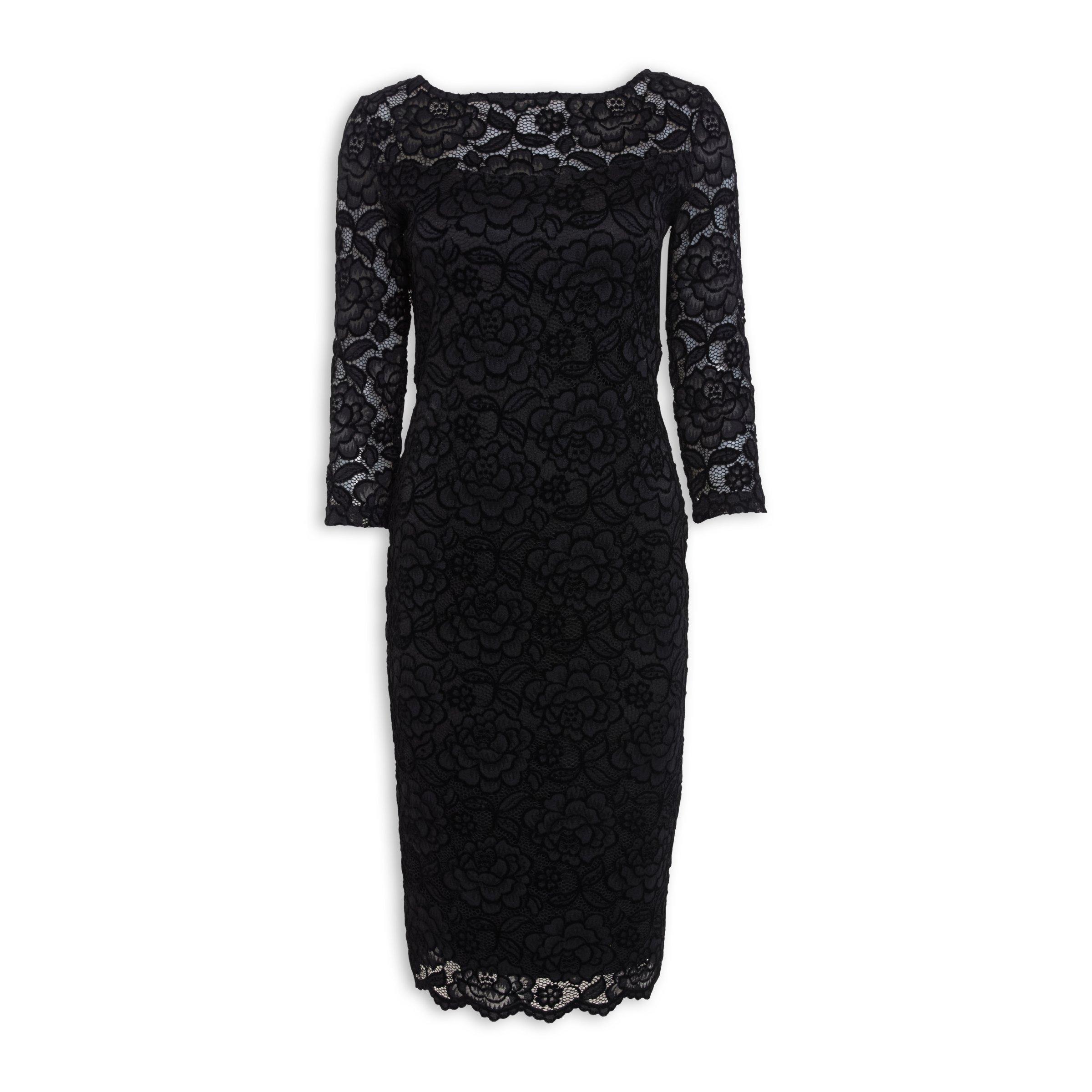 Buy Daniel Hechter Black Lace Bodycon Dress Online | Truworths