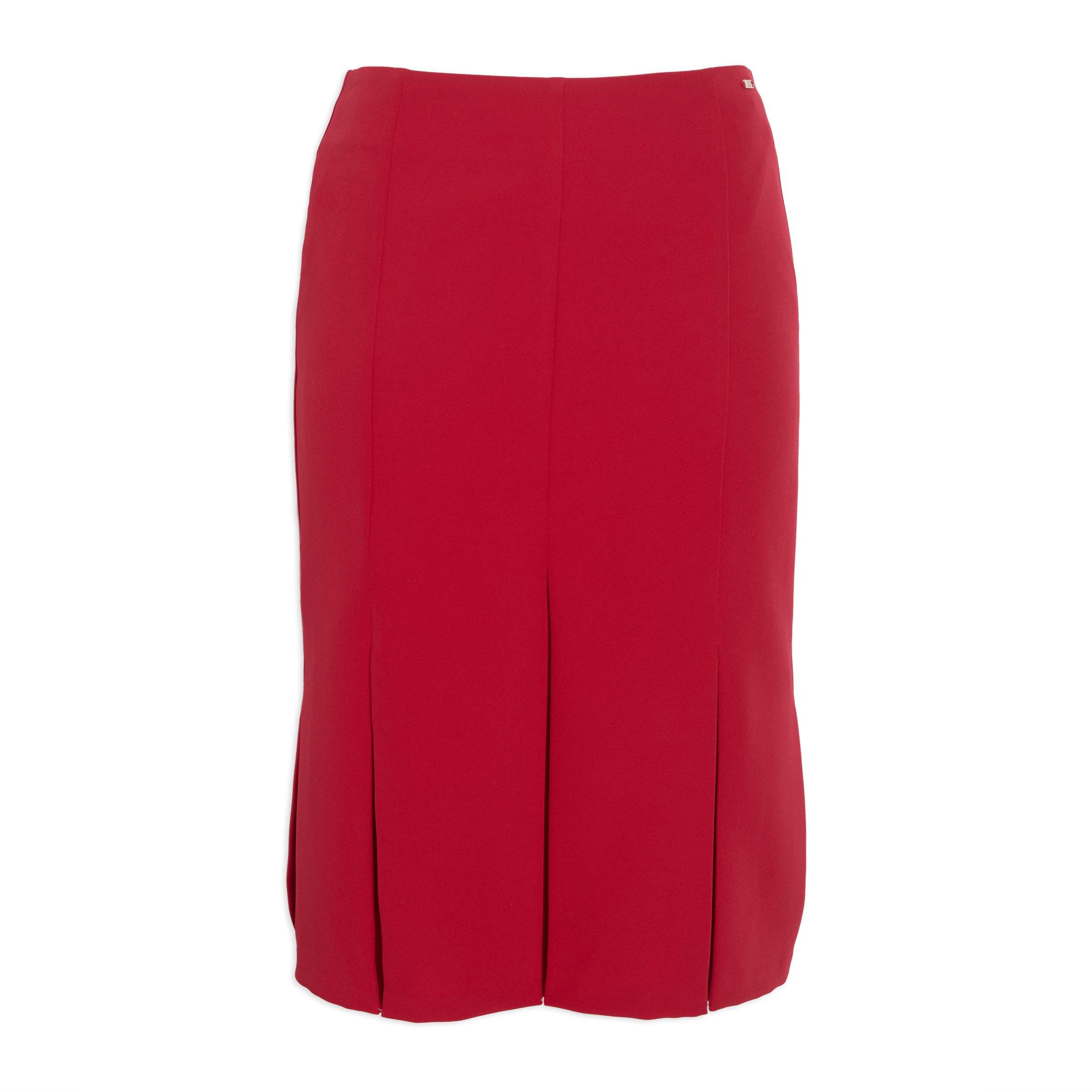 Buy Daniel Hechter Red Flippy Pencil Skirt Online | Truworths