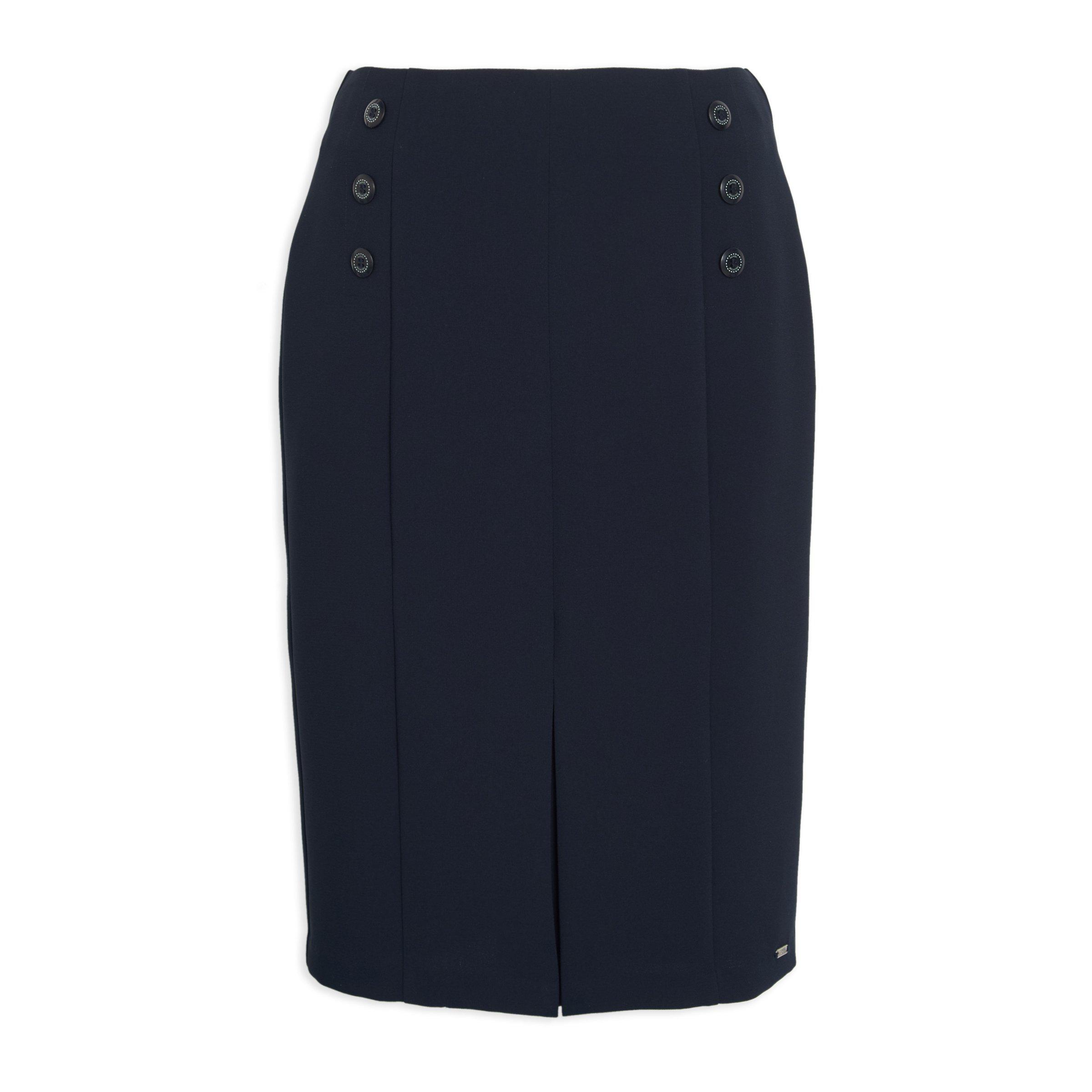 Buy Daniel Hechter Navy Pencil Skirt Online | Truworths