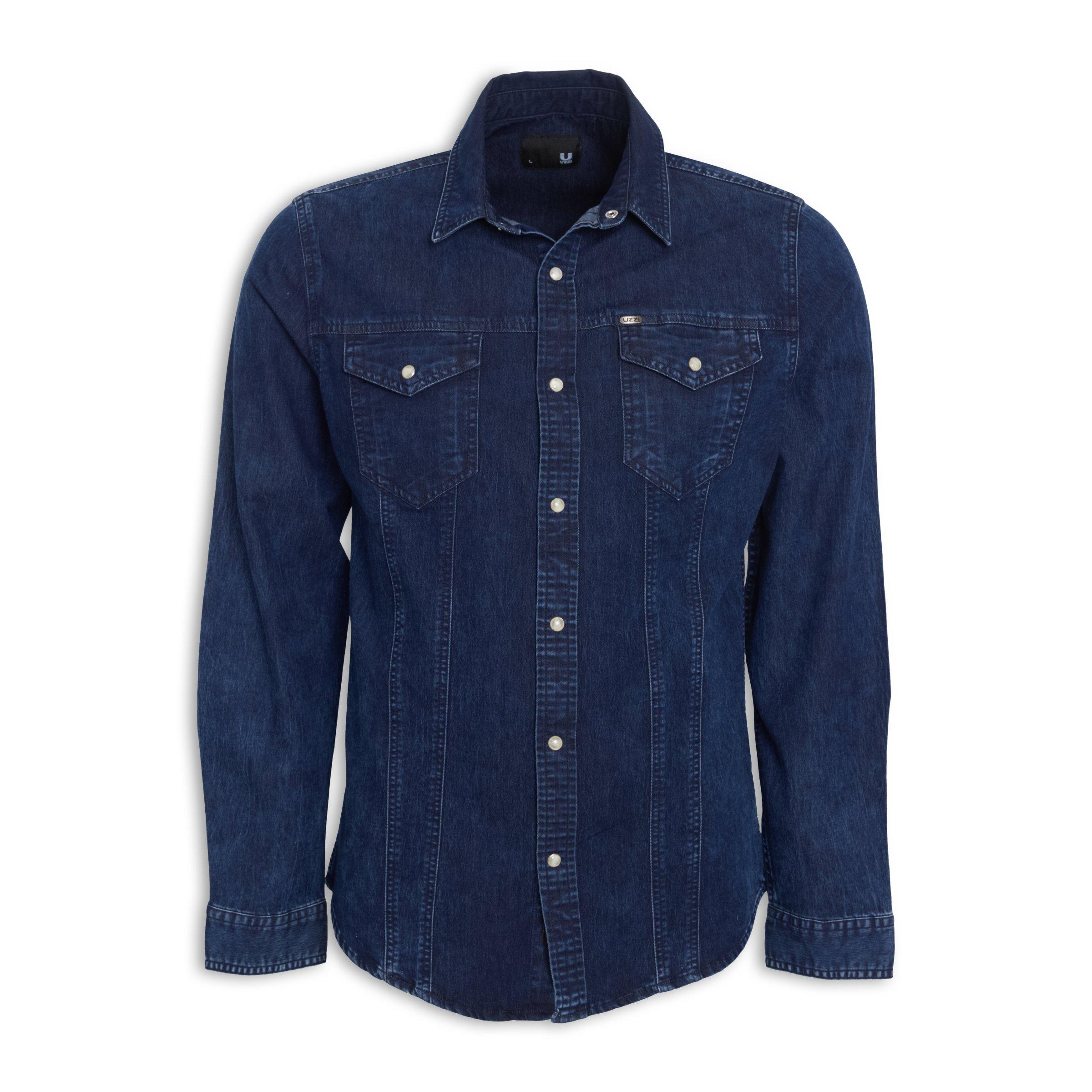 Buy UZZI Indigo Denim Shirt Online | Truworths