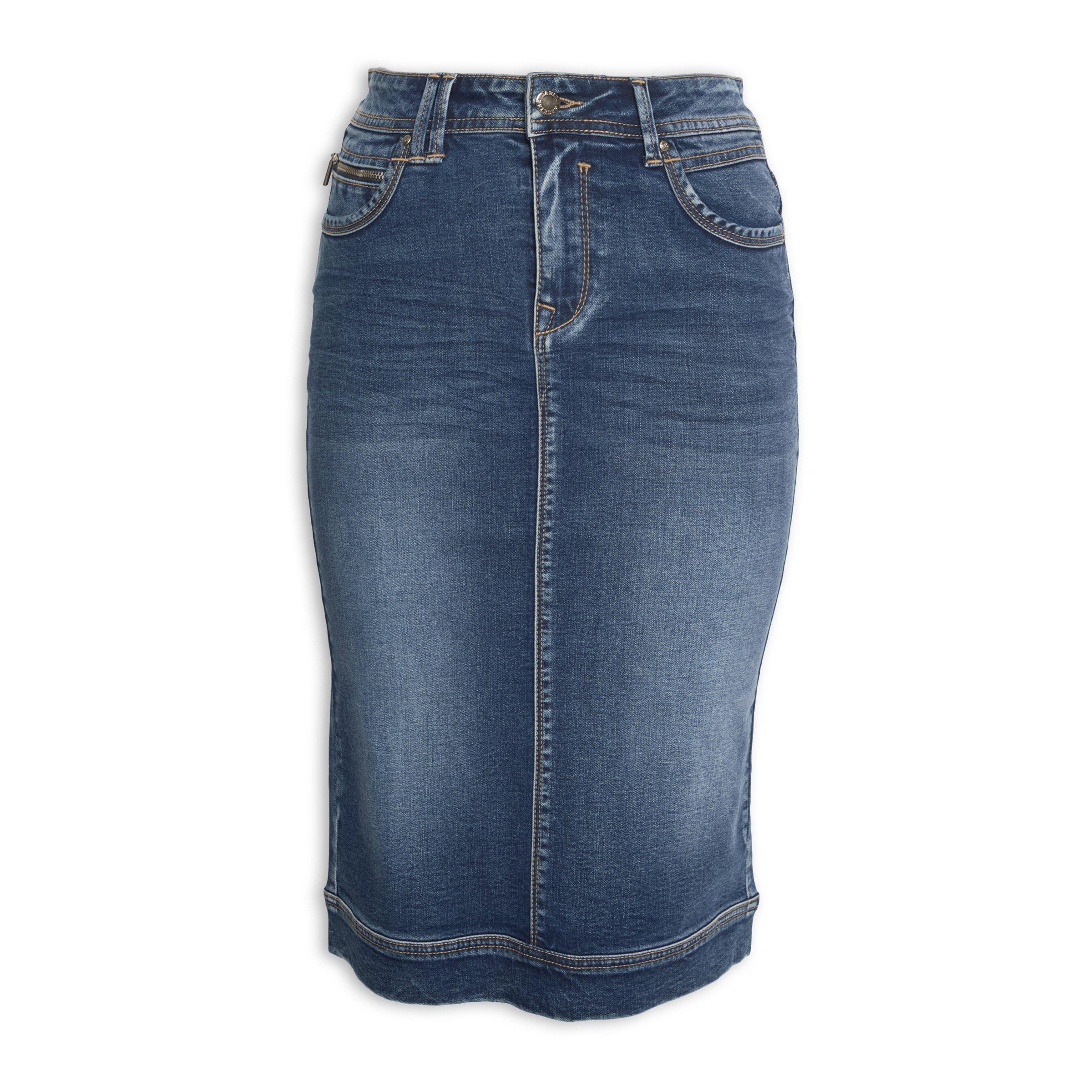 Buy Daniel Hechter Denim Pencil Skirt Online | Truworths