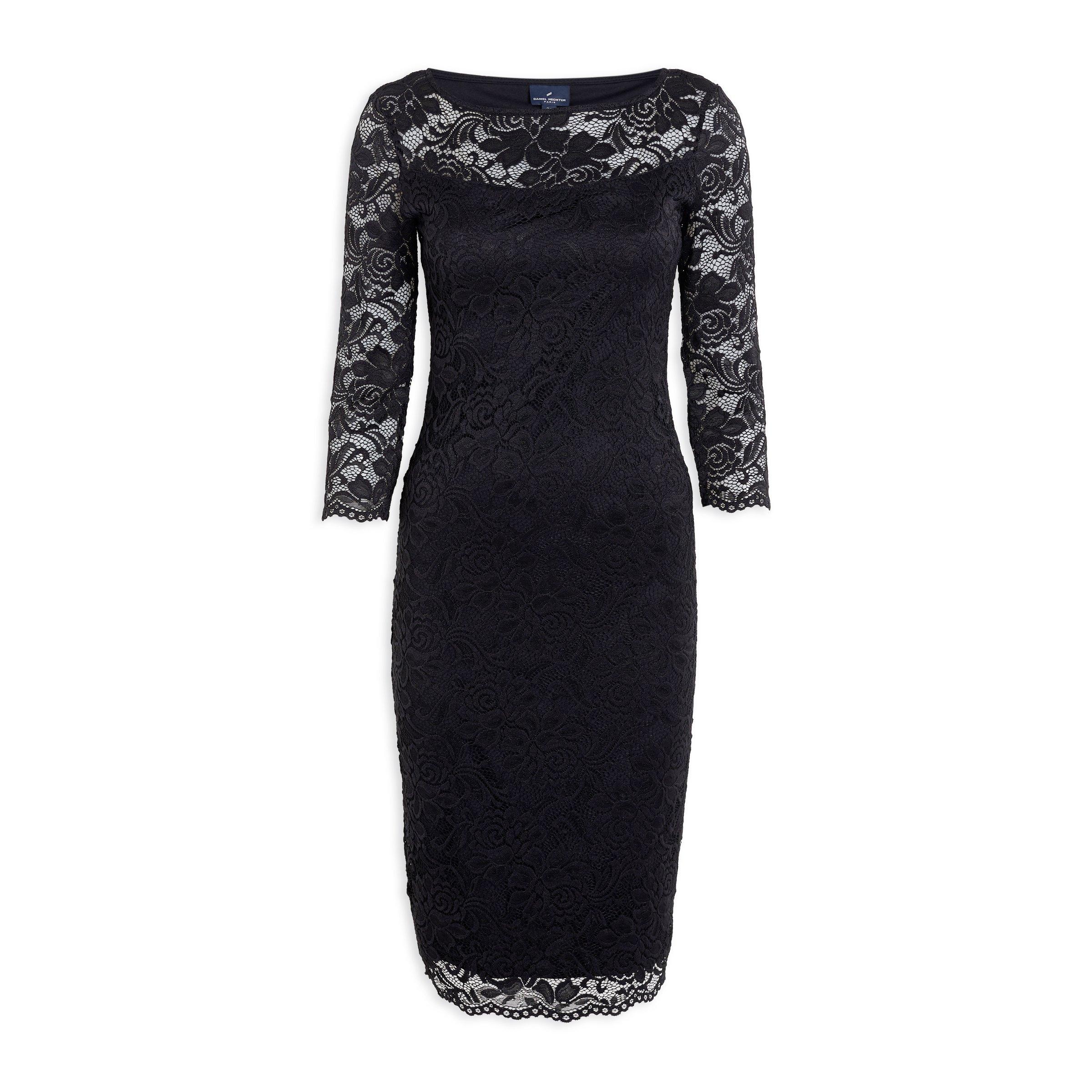 Buy Daniel Hechter Black Lace Bodycon Dress Online | Truworths