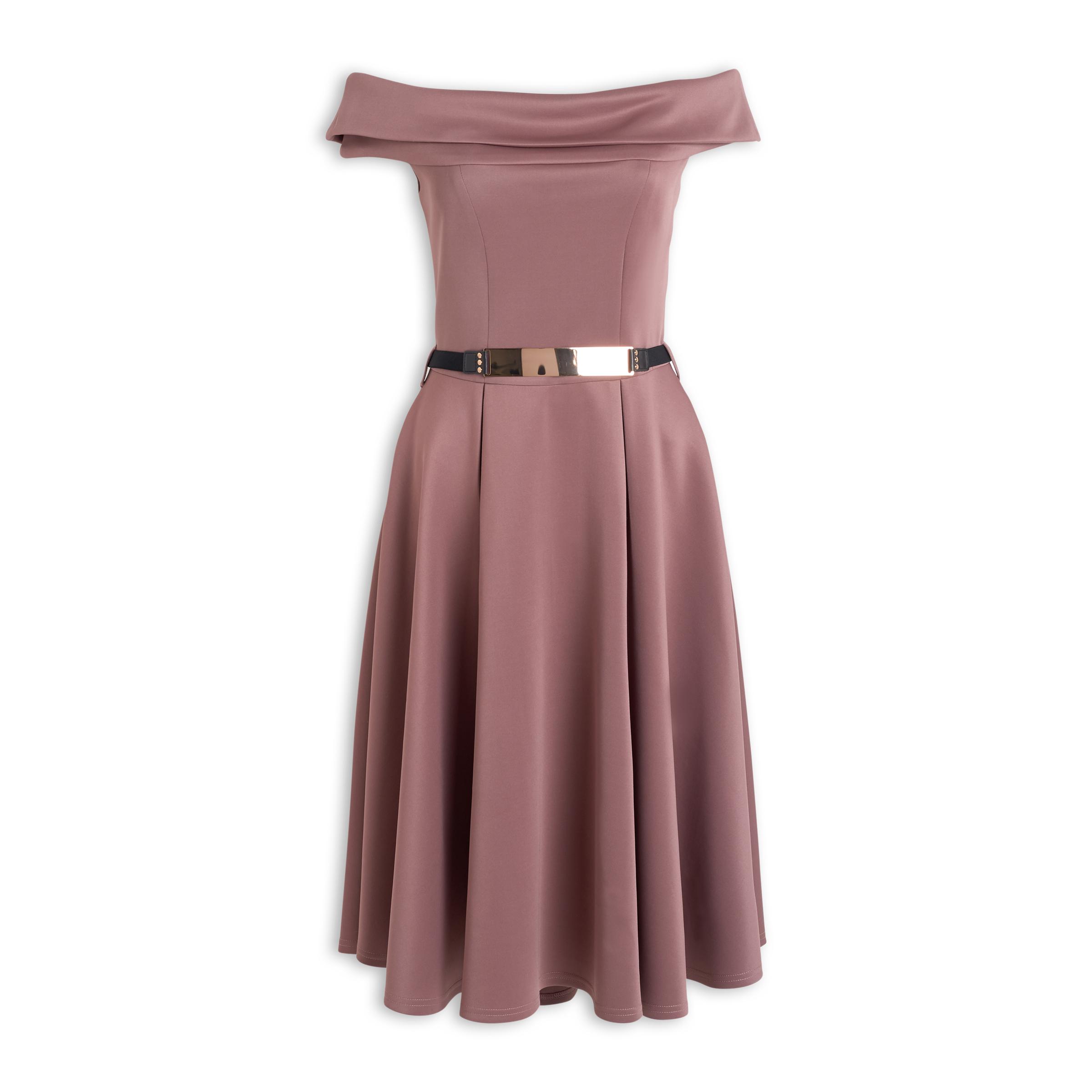 Buy Truworths Mauve Fit And Flare Dress Online Truworths