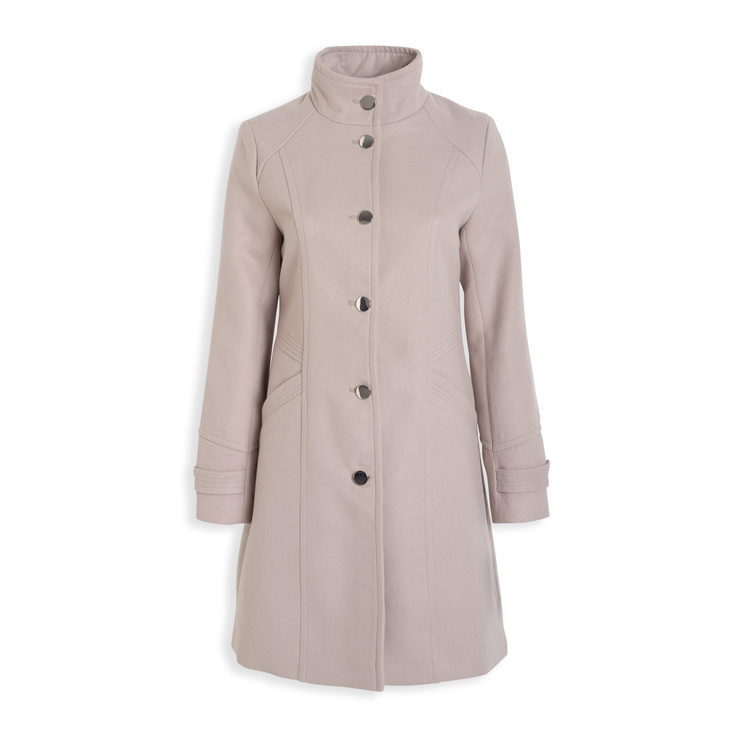 Buy Truworths Stone Melton Retro Coat Online Truworths