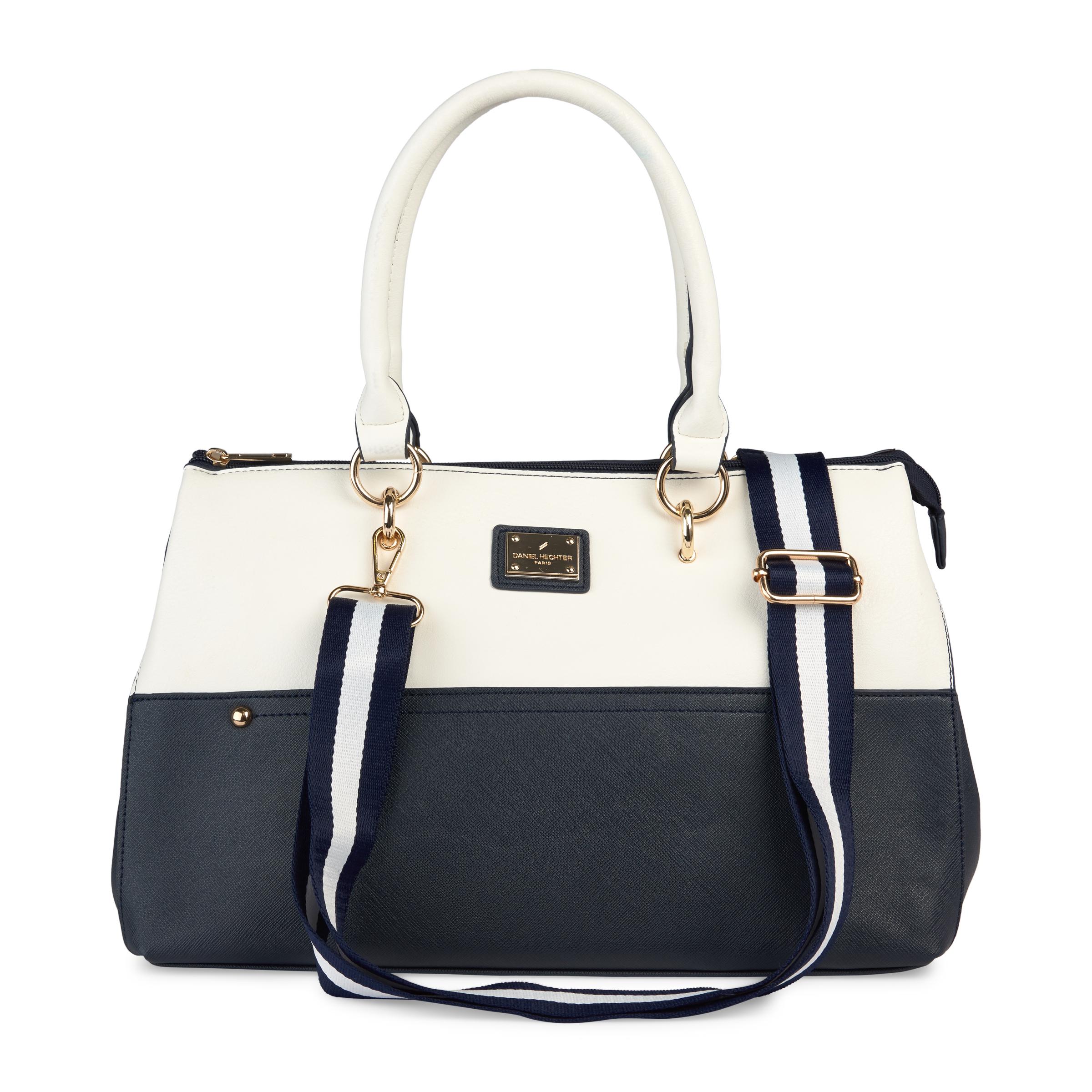 Navy & White Shopper Bag