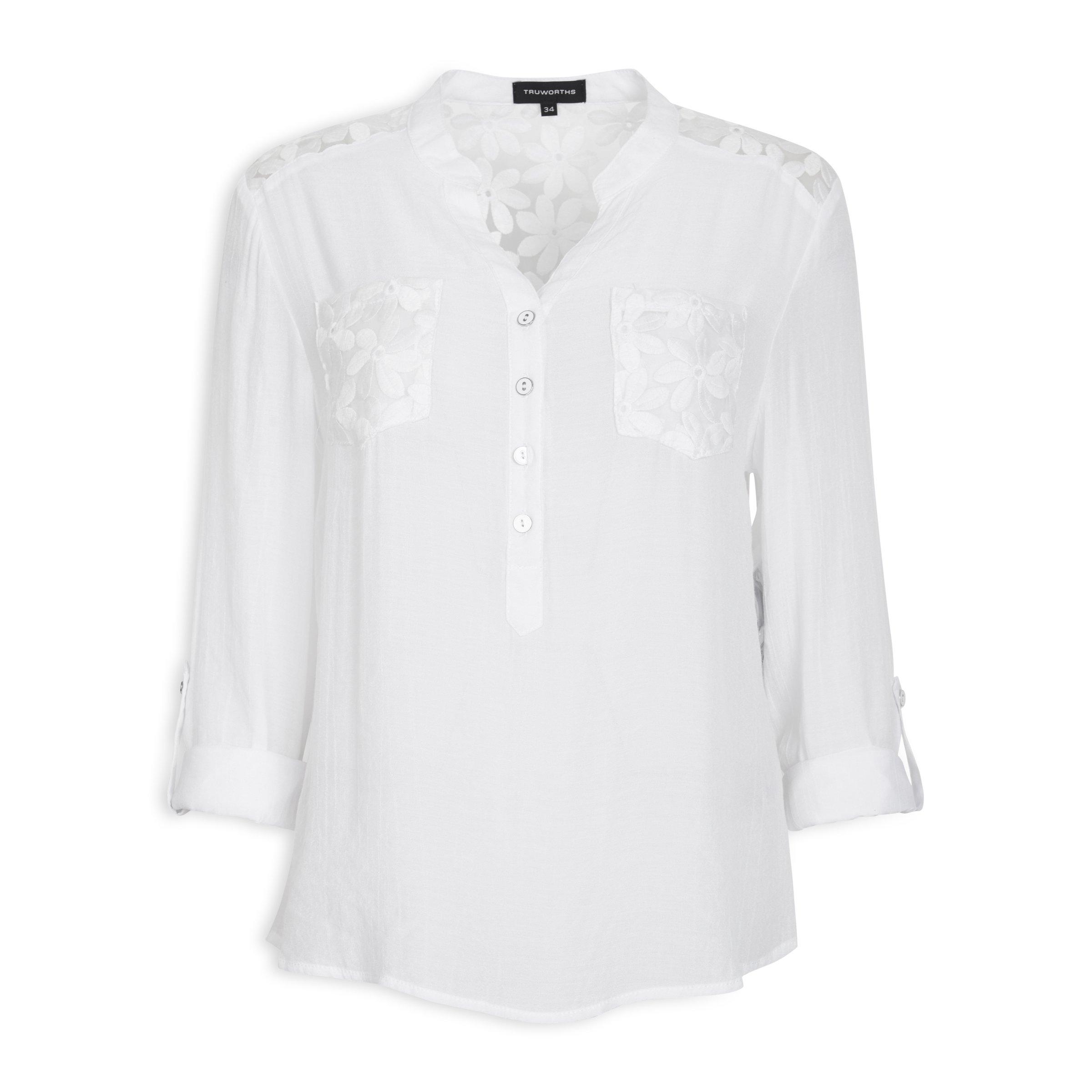 Buy Truworths White Lace Blouse Online Truworths