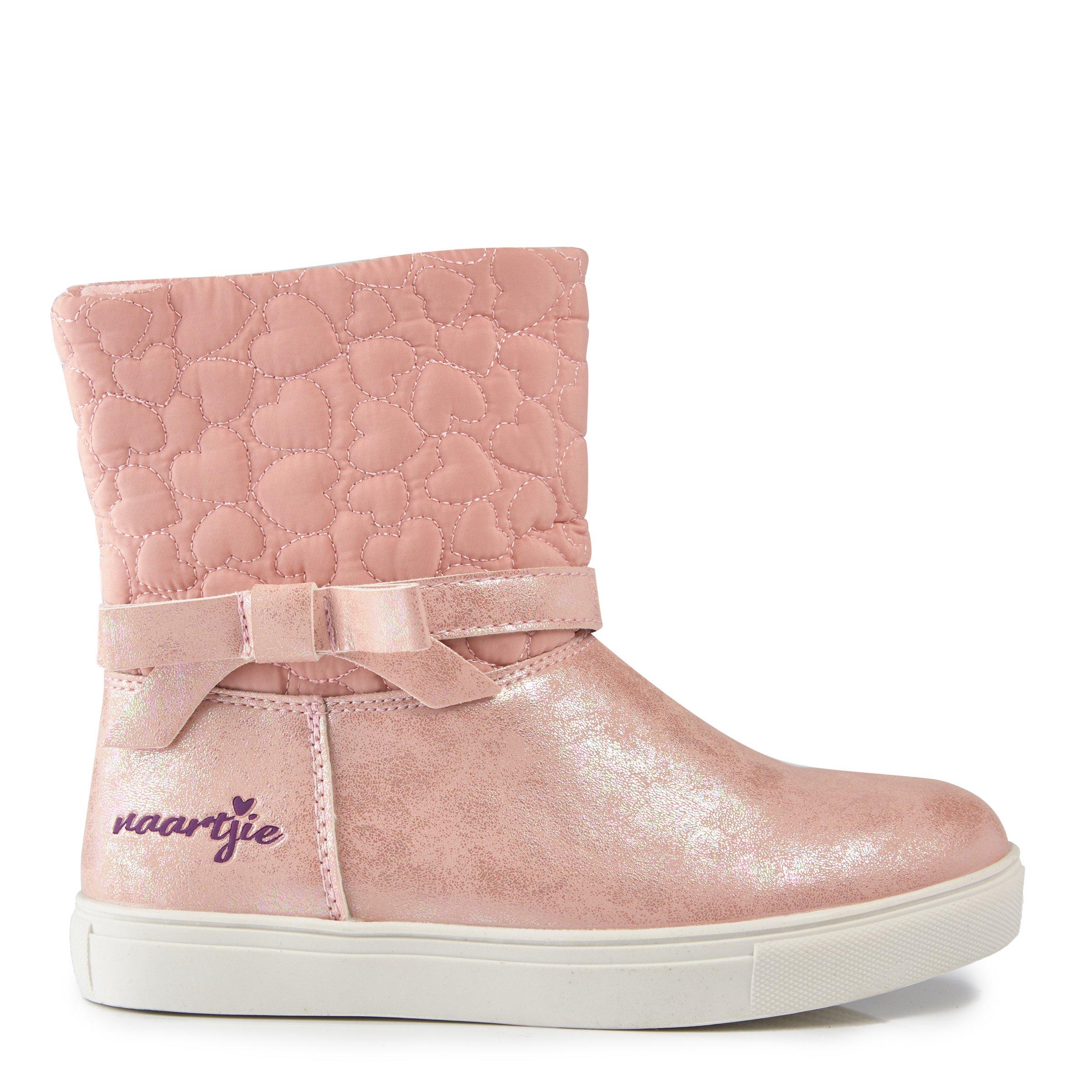 Girls Pink Metallic Boot