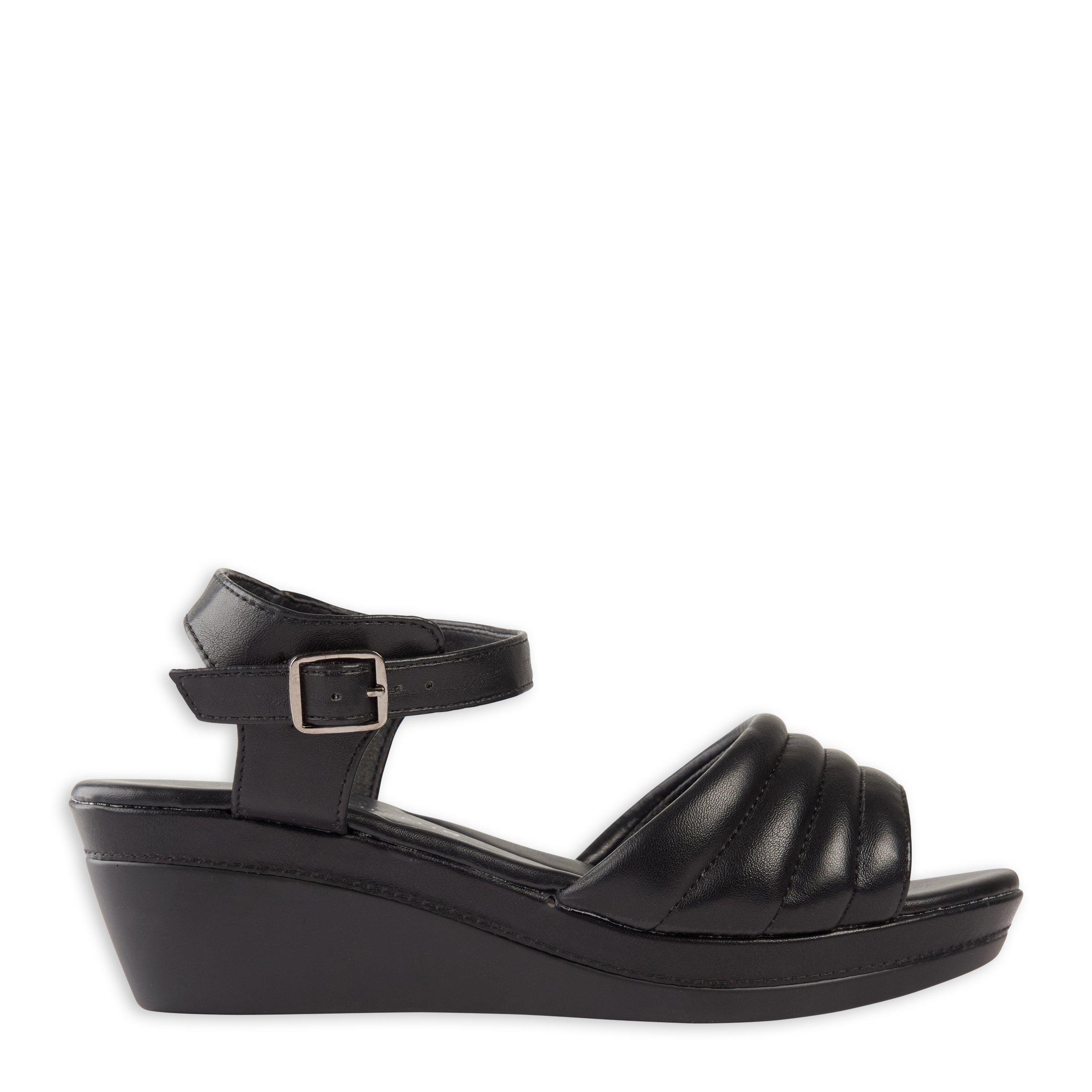 Black Wedge Sandal (3001650) | Truworths