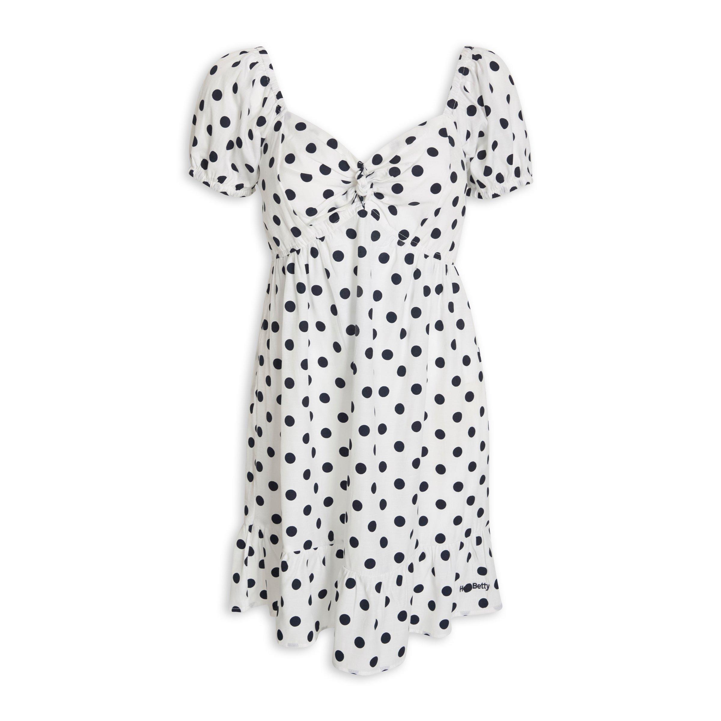 Buy Hey Betty White Polka Dots Dress Online | Truworths