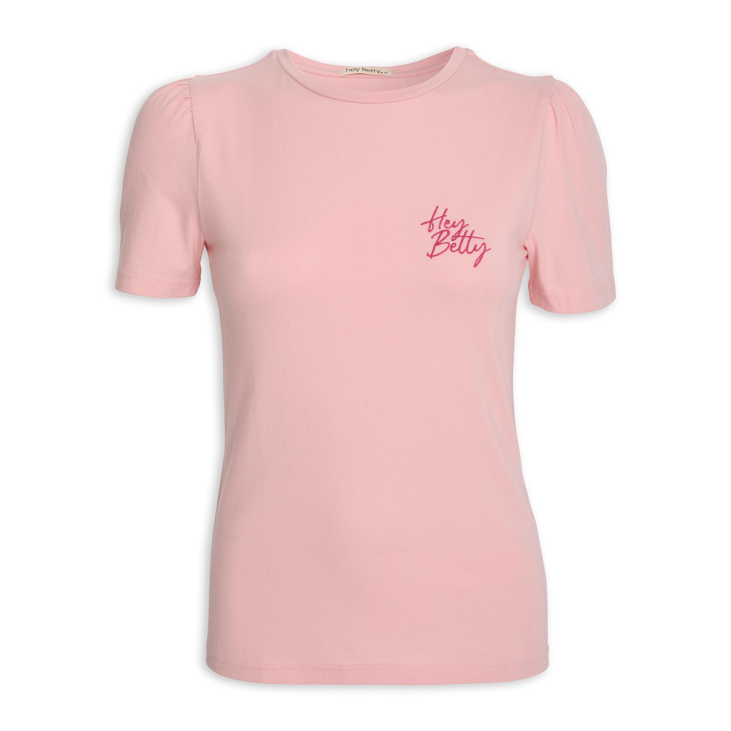 Buy Hey Betty Pink Fitted Tee Online | Truworths